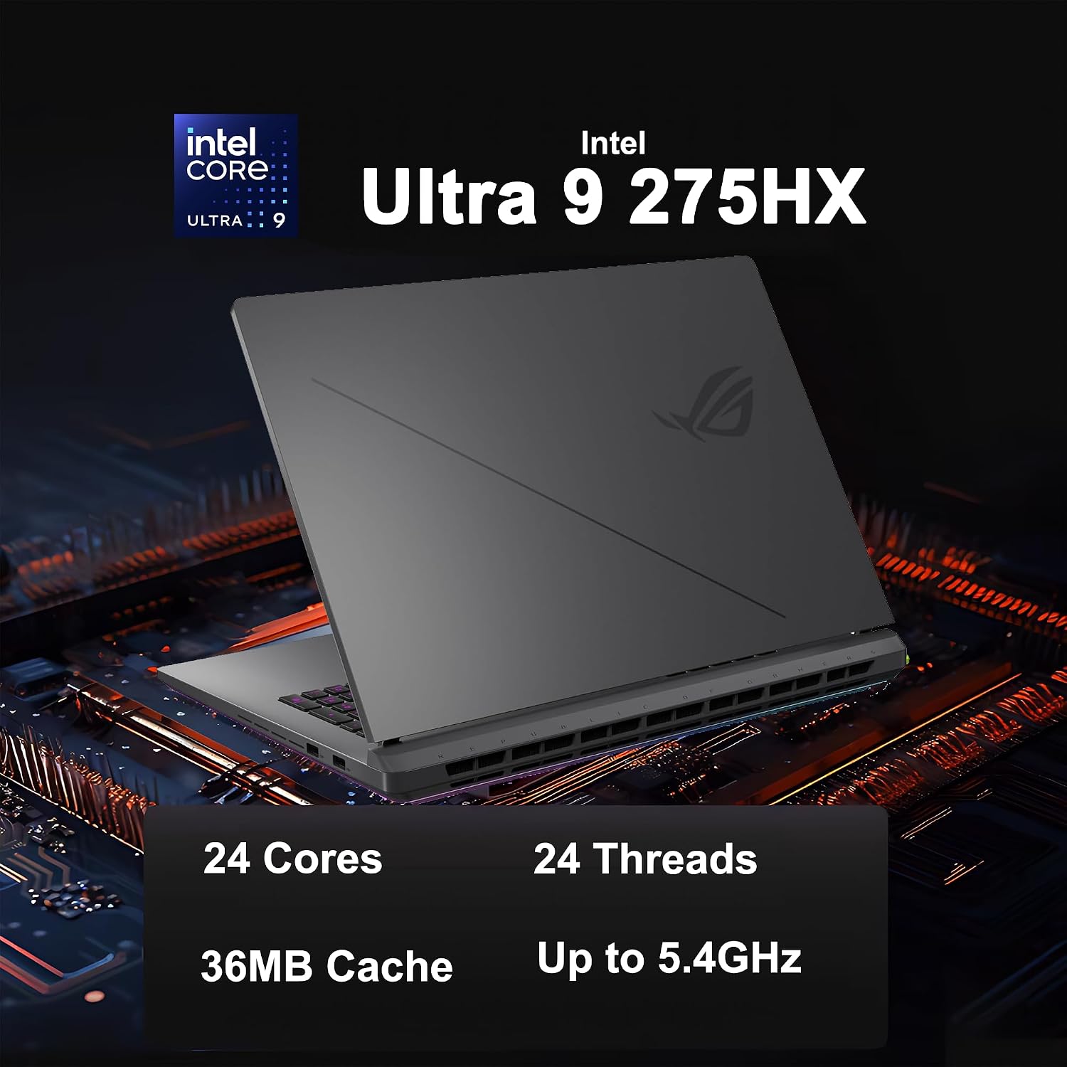 LAPTOP ASUS ROG STRIX G18 G815 18' 2.5K 240HZ INTEL ULTRA 9 275HX 64GB RAM 1TB SSD RTX 5060 - 3