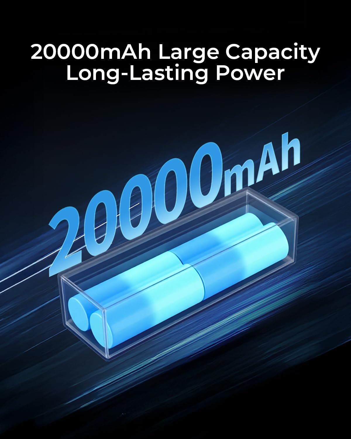 BATERÍA EXTERNA LENOVO 20000 MAH 140W CON 3 PUERTOS USB-C Y PANTALLA TFT - 5