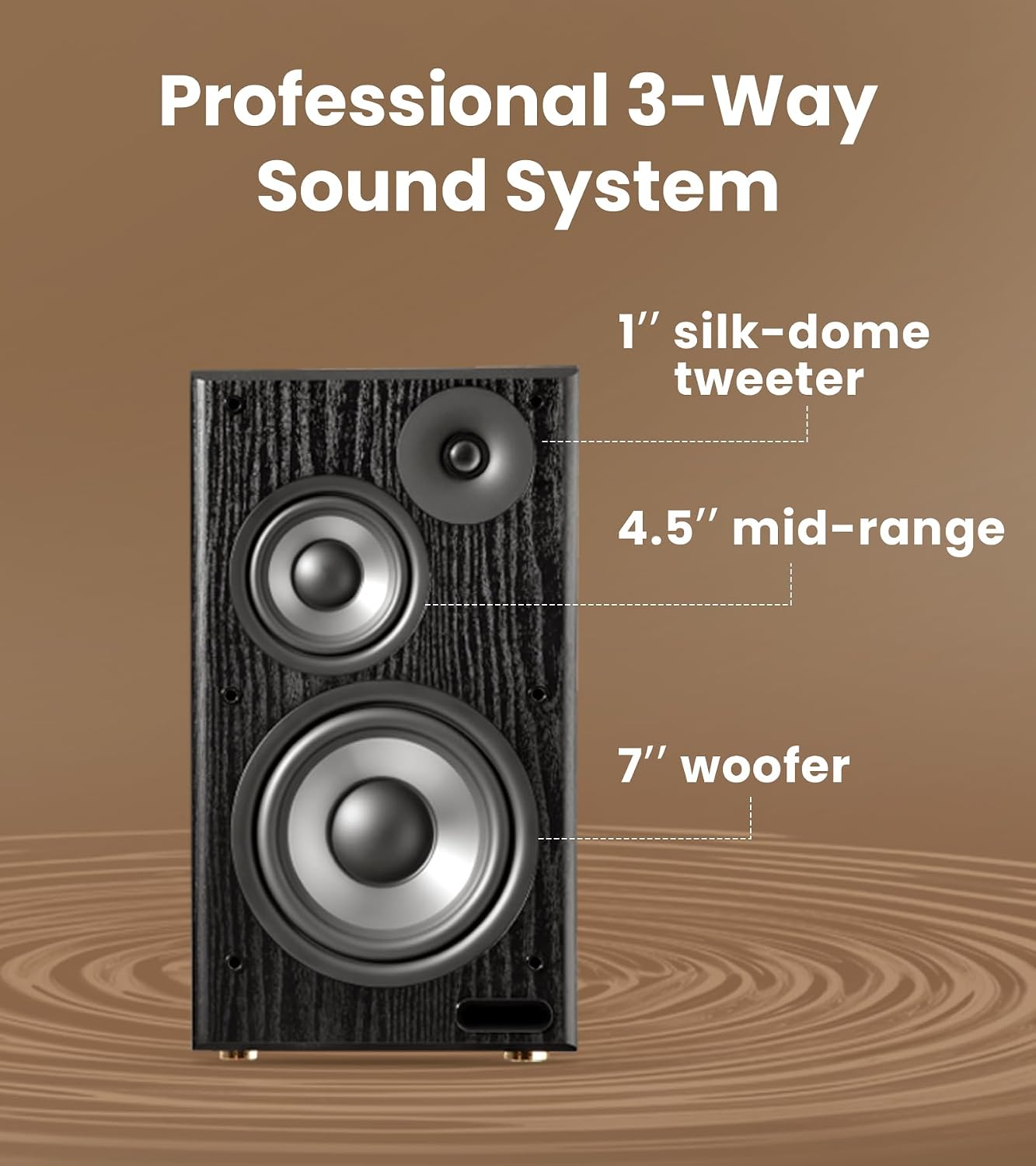 PARLANTE EDIFIER R2750DB MKII 3 VÍAS 144W RMS NOGAL - 4