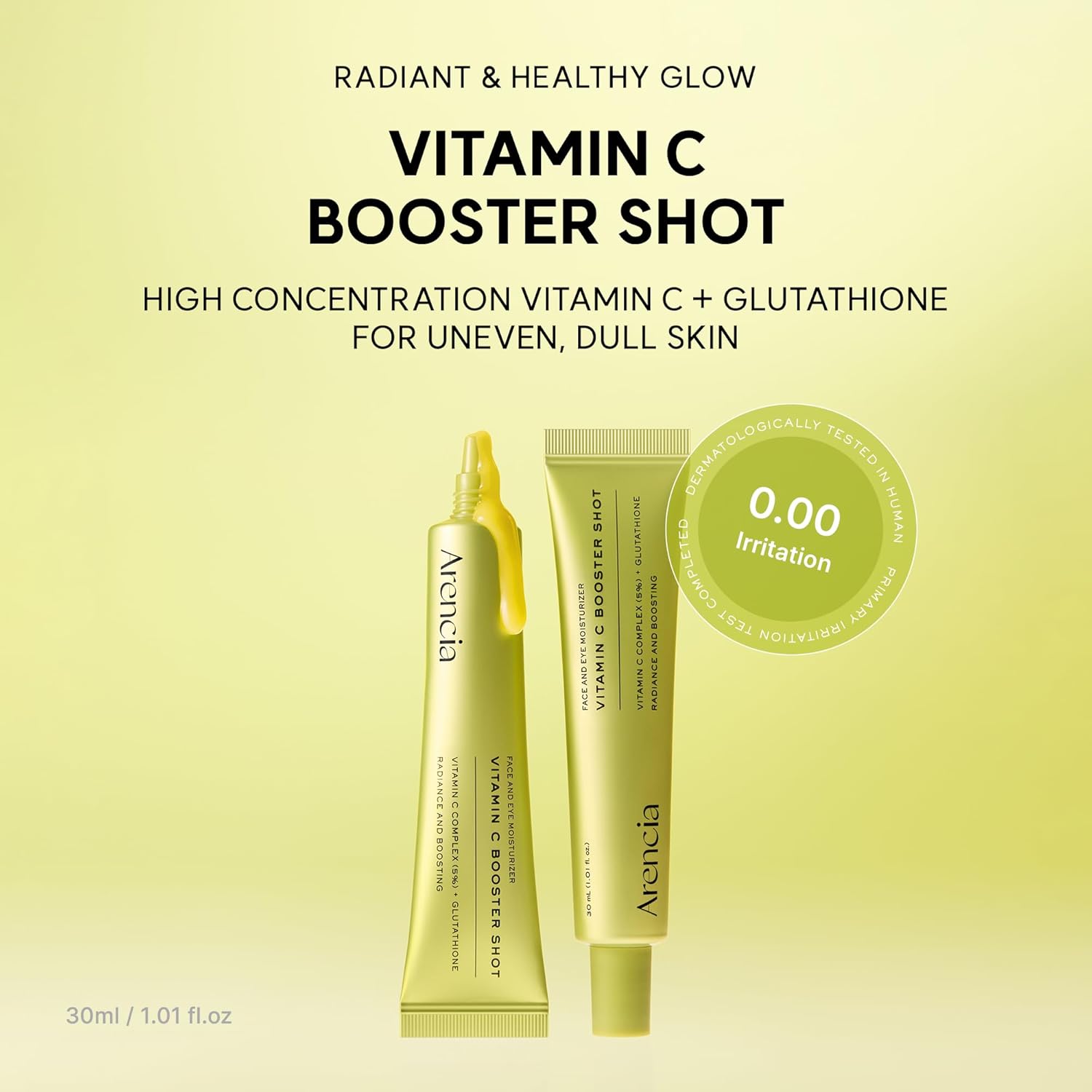 SÉRUM ARENCIA VITAMIN C BOOSTER SHOT CON GLUTATIÓN, NIACINAMIDA Y VITAMINA E 30ML - 2