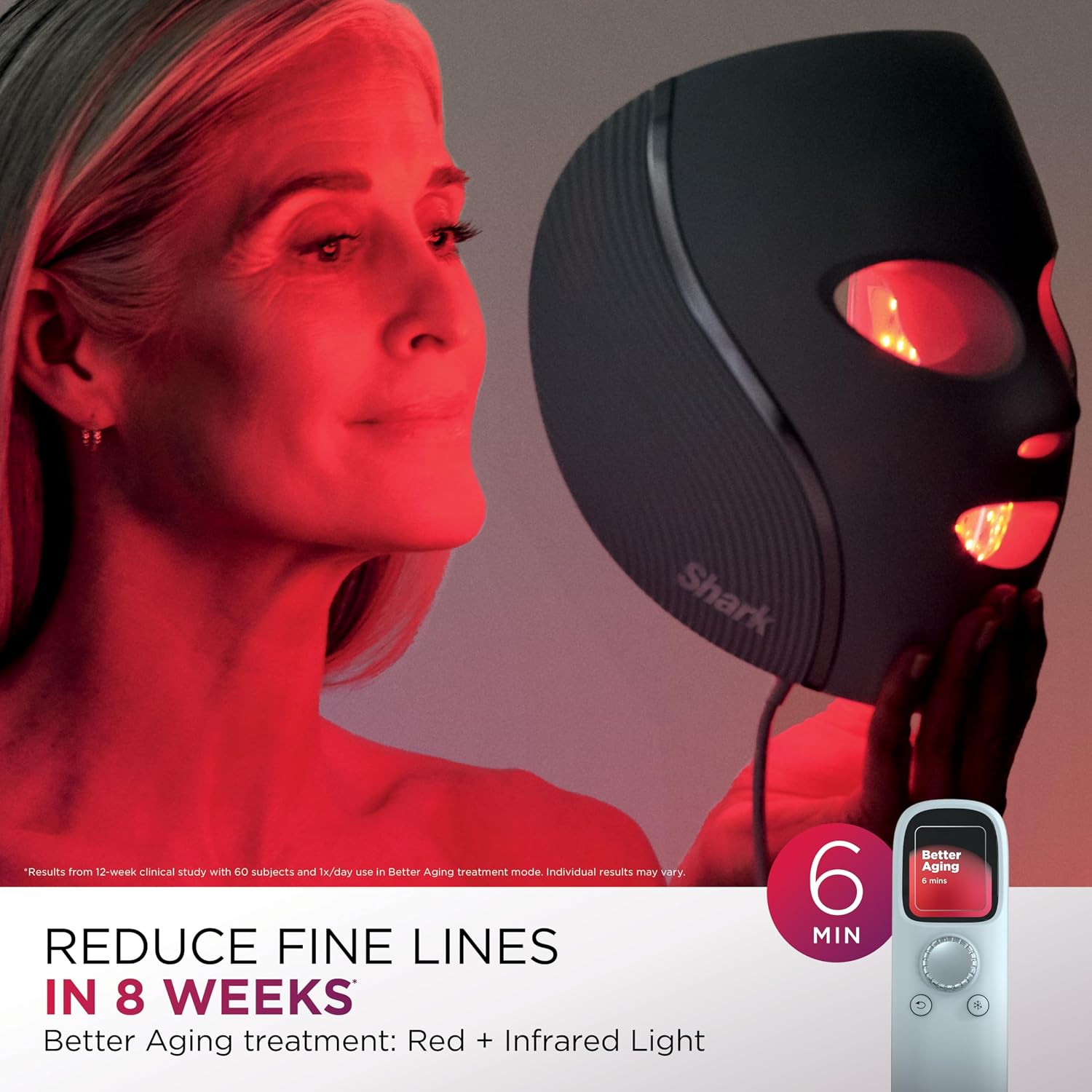 MÁSCARA LED SHARK CRYOGLOW CON TERAPIA DE LUZ ROJA Y ENFRIAMIENTO PARA CONTORNO DE OJOS - 3