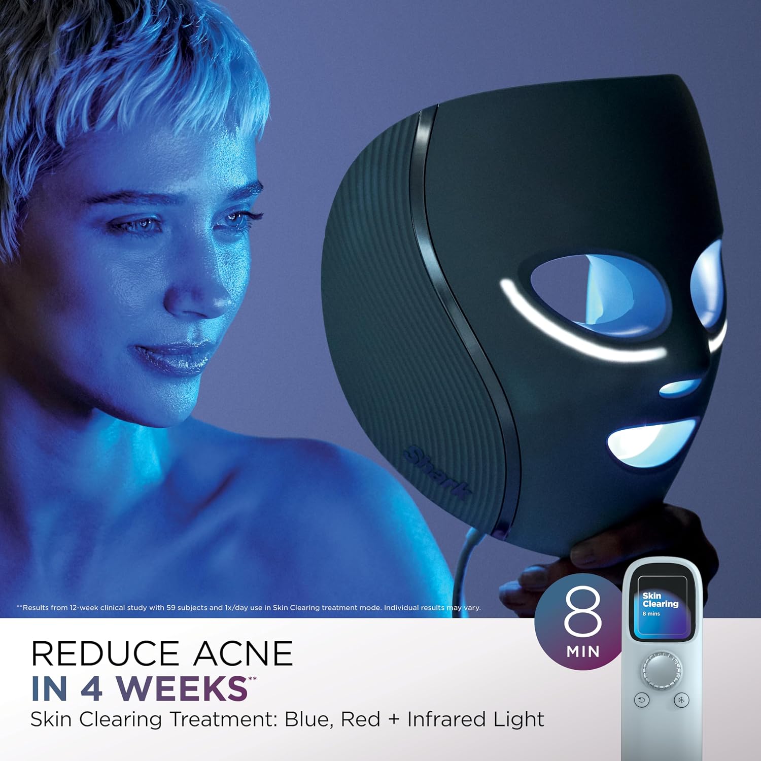 MÁSCARA LED SHARK CRYOGLOW CON TERAPIA DE LUZ ROJA Y ENFRIAMIENTO PARA CONTORNO DE OJOS - 5