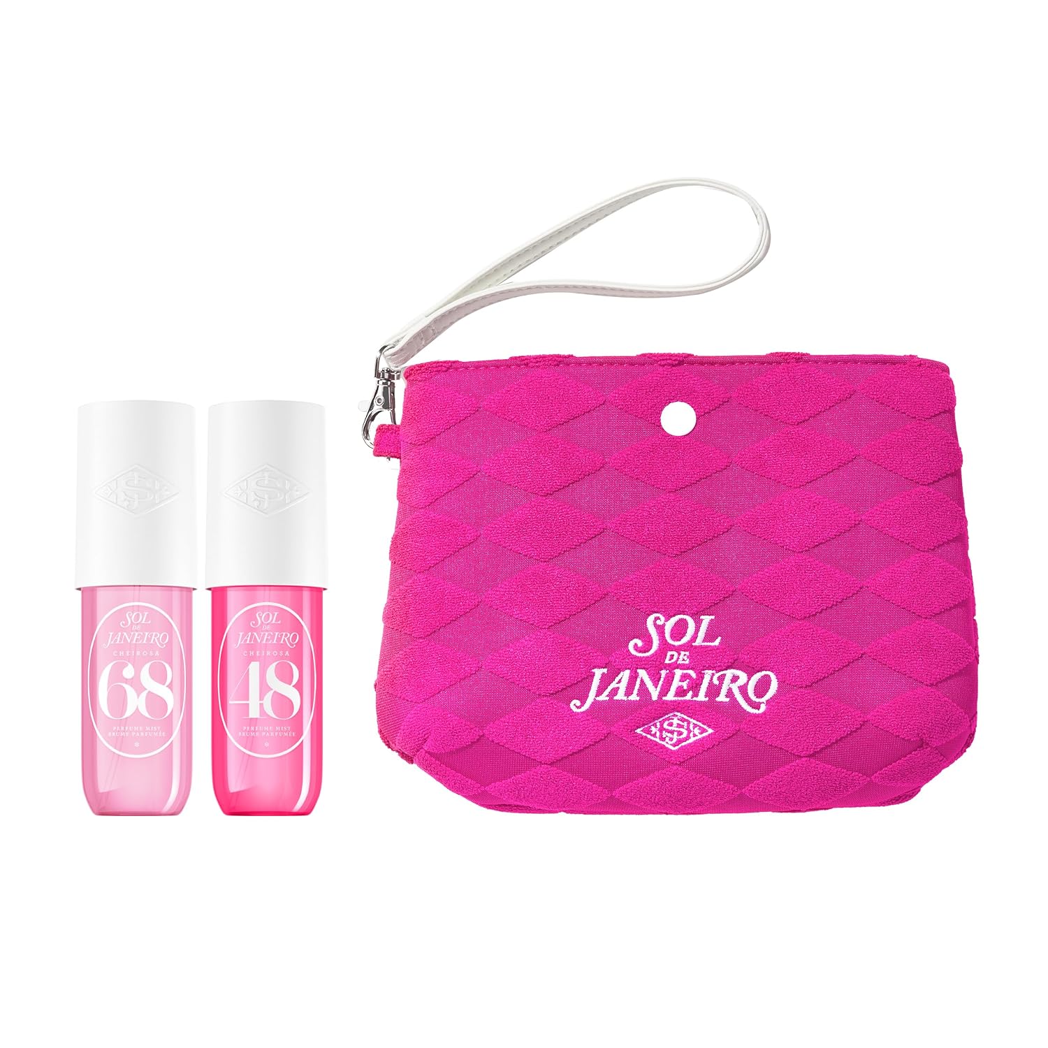SET DE PERFUMES SOL DE JANEIRO CHEIROSA 48 Y CHEIROSA 68 CON BOLSA ROSA - 1
