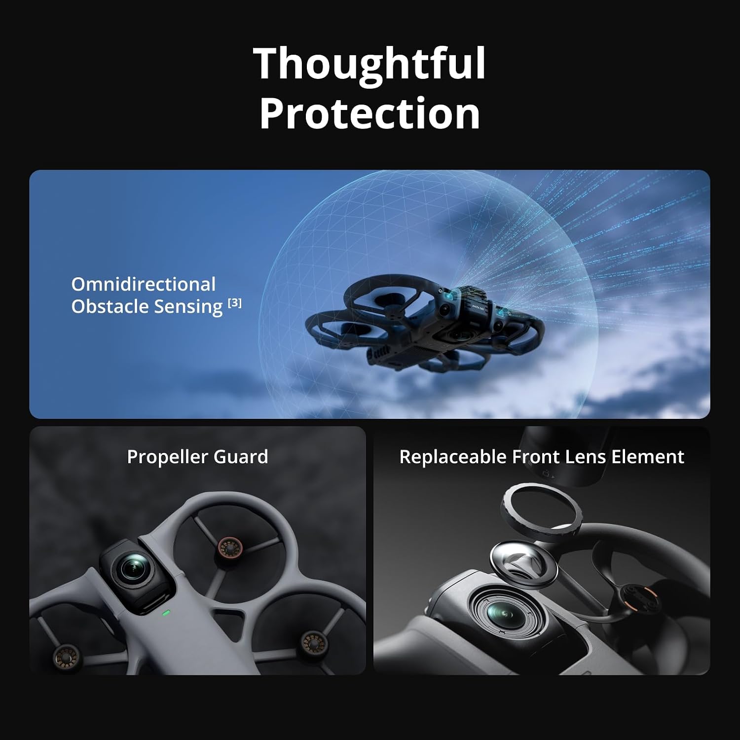 DRONE DJI AVATA 360 FLY MORE COMBO CON CÁMARA 8K 360° Y CONTROL RC 2 - 4