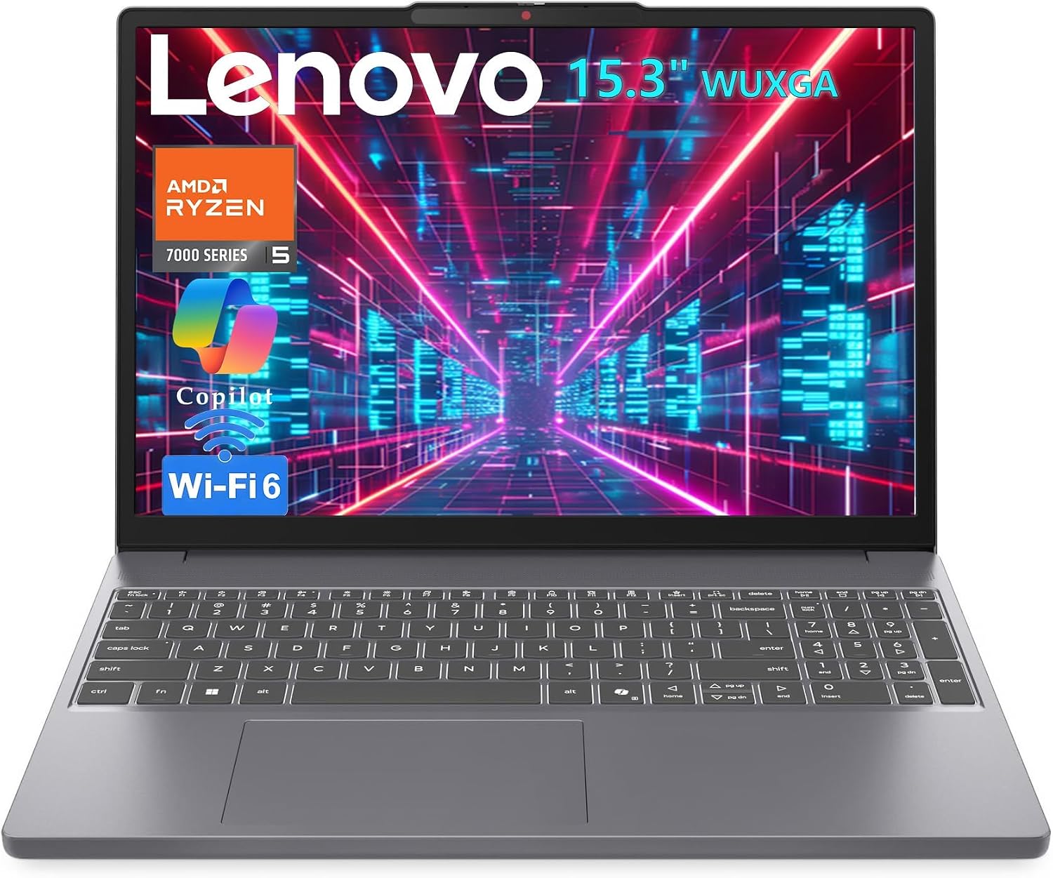 LAPTOP LENOVO IDEAPAD AMD RYZEN 5 7535HS 16GB DDR5 512GB SSD 15.3 PULGADAS - 1