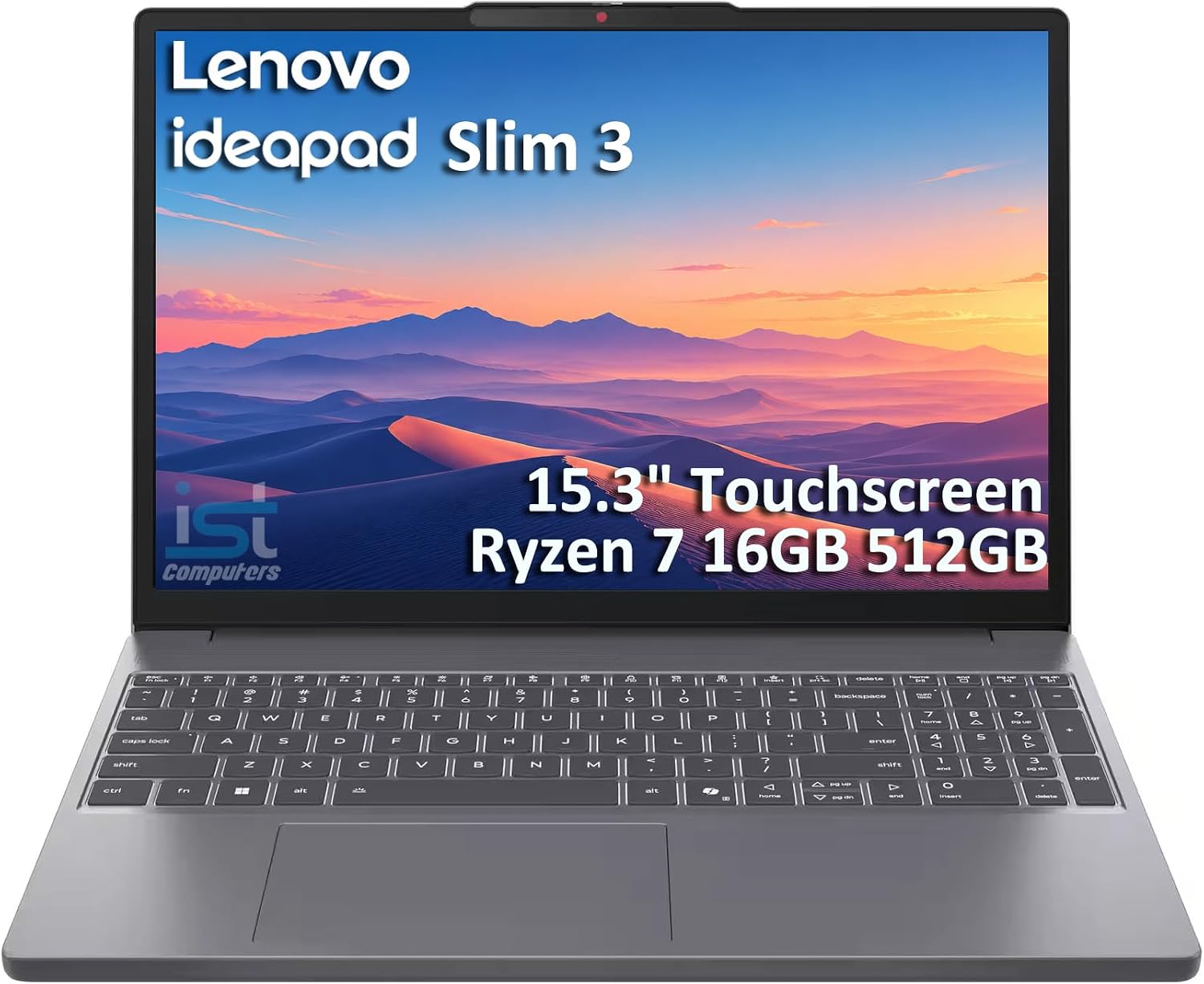 LAPTOP LENOVO IDEAPAD SLIM 3 AMD RYZEN 7 170 16GB DDR5 512GB SSD 15.3 PULGADAS - 1