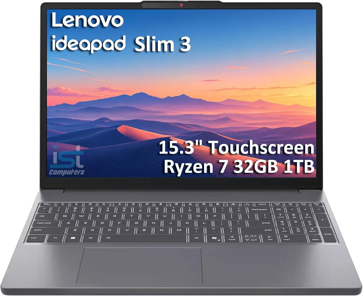LAPTOP LENOVO IDEAPAD SLIM 3 AMD RYZEN 7 170 16GB DDR5 512GB SSD 15.3 PULGADAS - 2