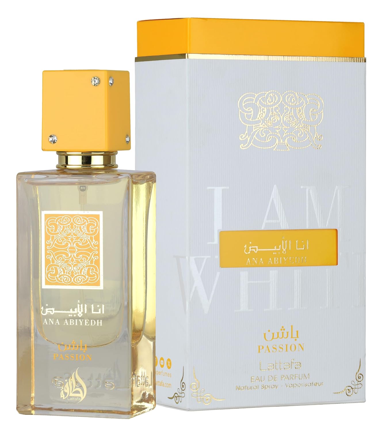 PERFUME LATTAFA ANA ABIYEDH PASSION 60ML EDP SPRAY - 1