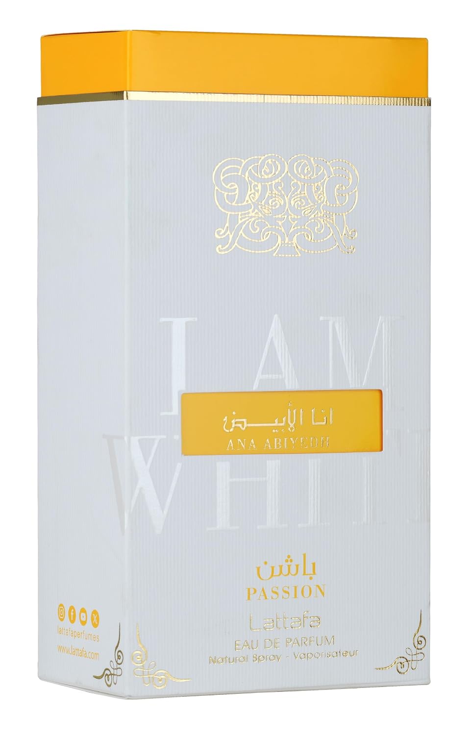 PERFUME LATTAFA ANA ABIYEDH PASSION 60ML EDP SPRAY - 3