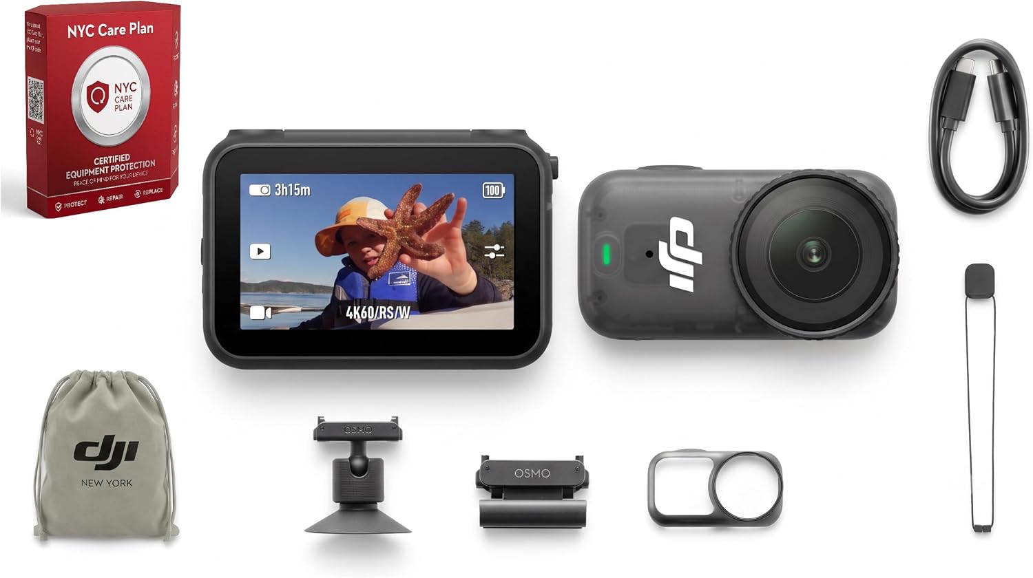 CÁMARA DE ACCIÓN DJI OSMO NANO STANDARD COMBO 128GB 4K - 1