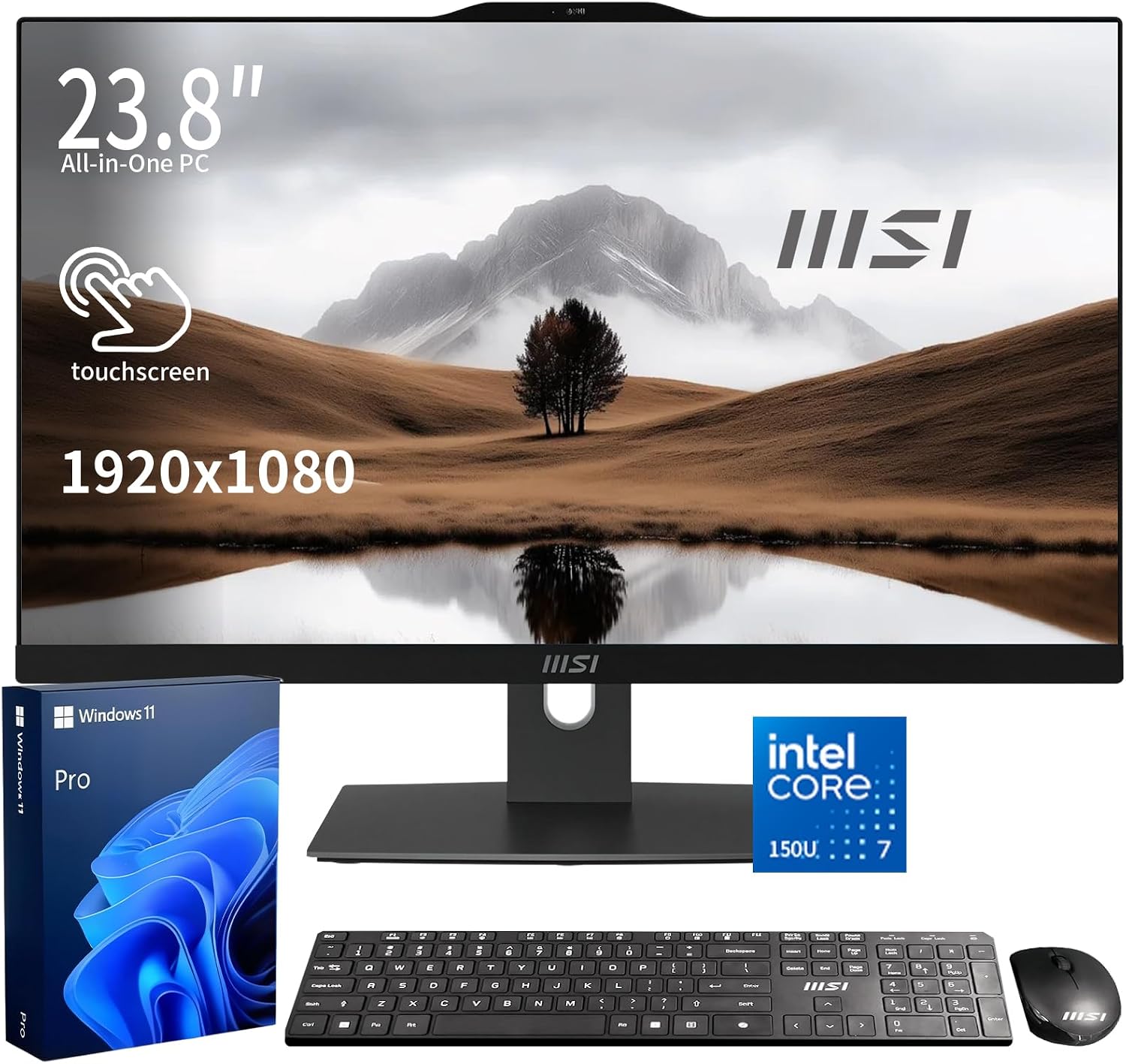 COMPUTADORA ALL-IN-ONE MSI MODERN BUSINESS 23.8' FHD TOUCHSCREEN INTEL CORE 7 150U 32GB DDR5 1TB SSD WINDOWS 11 PRO - 1