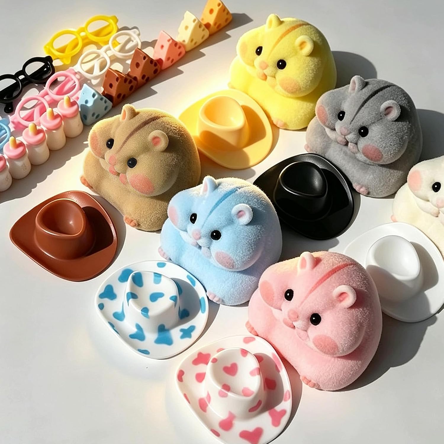 PACK 6 SQUISHIES HAMSTER ANTIESTRES JUGUETE FIDGET - 5