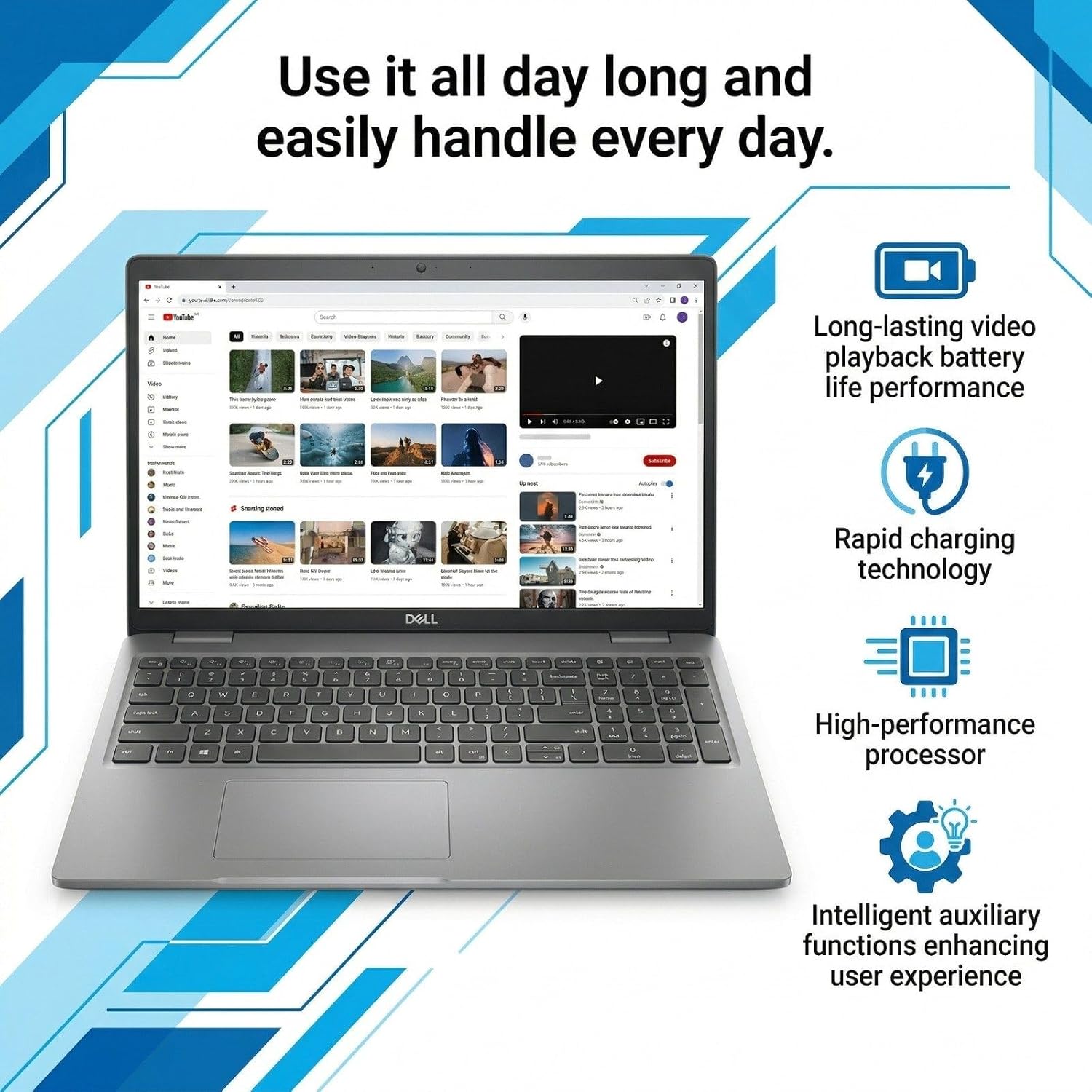 LAPTOP DELL LATITUDE 5520 15.6' FHD TOUCH INTEL CORE I5-1145G7 16GB RAM 512GB SSD - 3