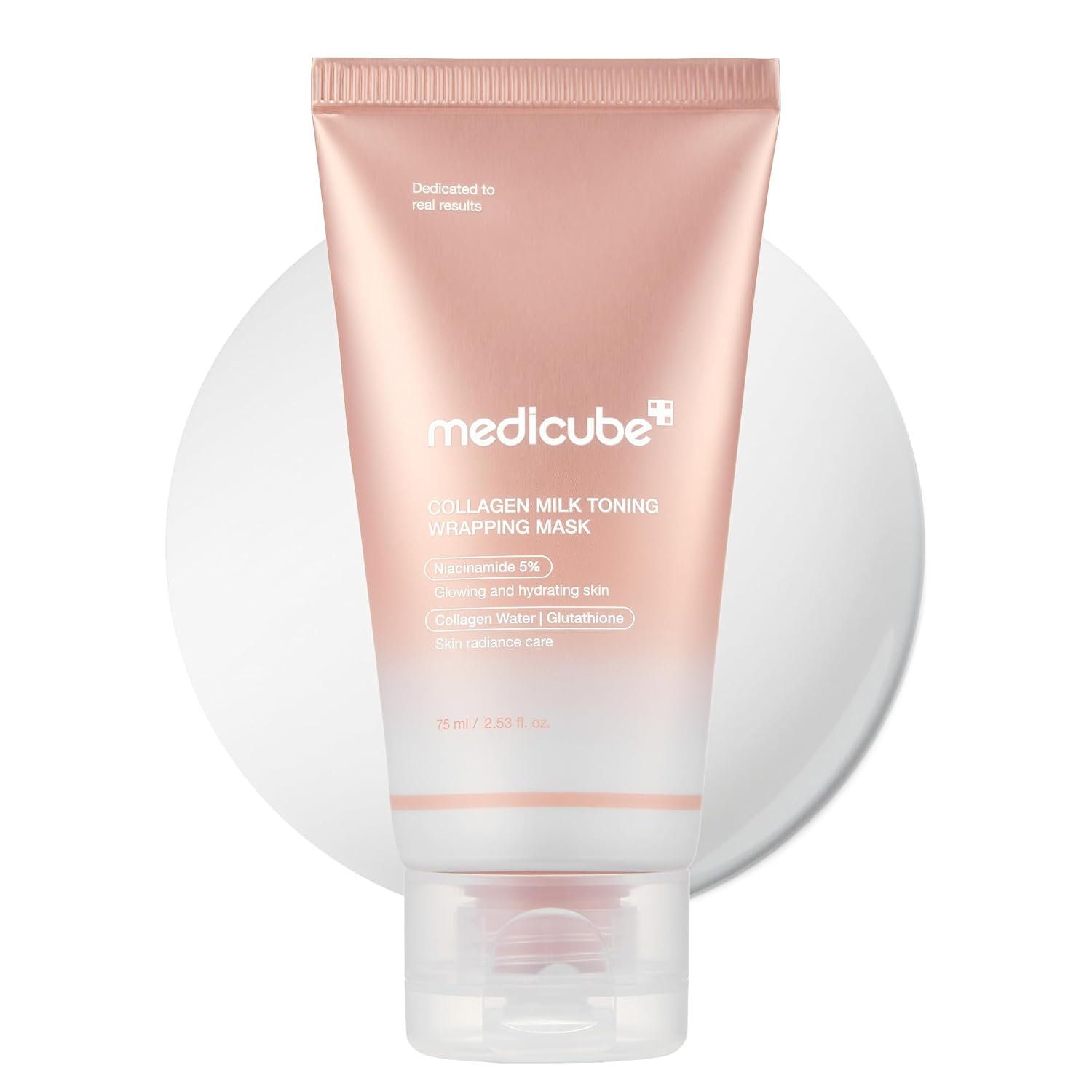 MASCARILLA FACIAL MEDICUBE WRAPPING MASK COLLAGEN GLAZED MILKY GLOW - 1