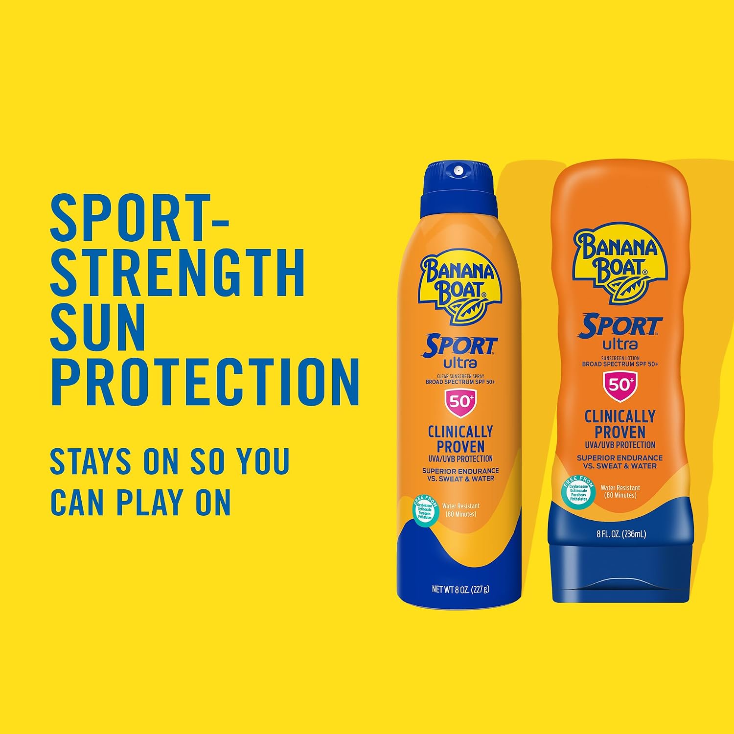 PROTECTOR SOLAR BANANA BOAT SPORT SPF 50 PACK TRIPLE 8 OZ - 3