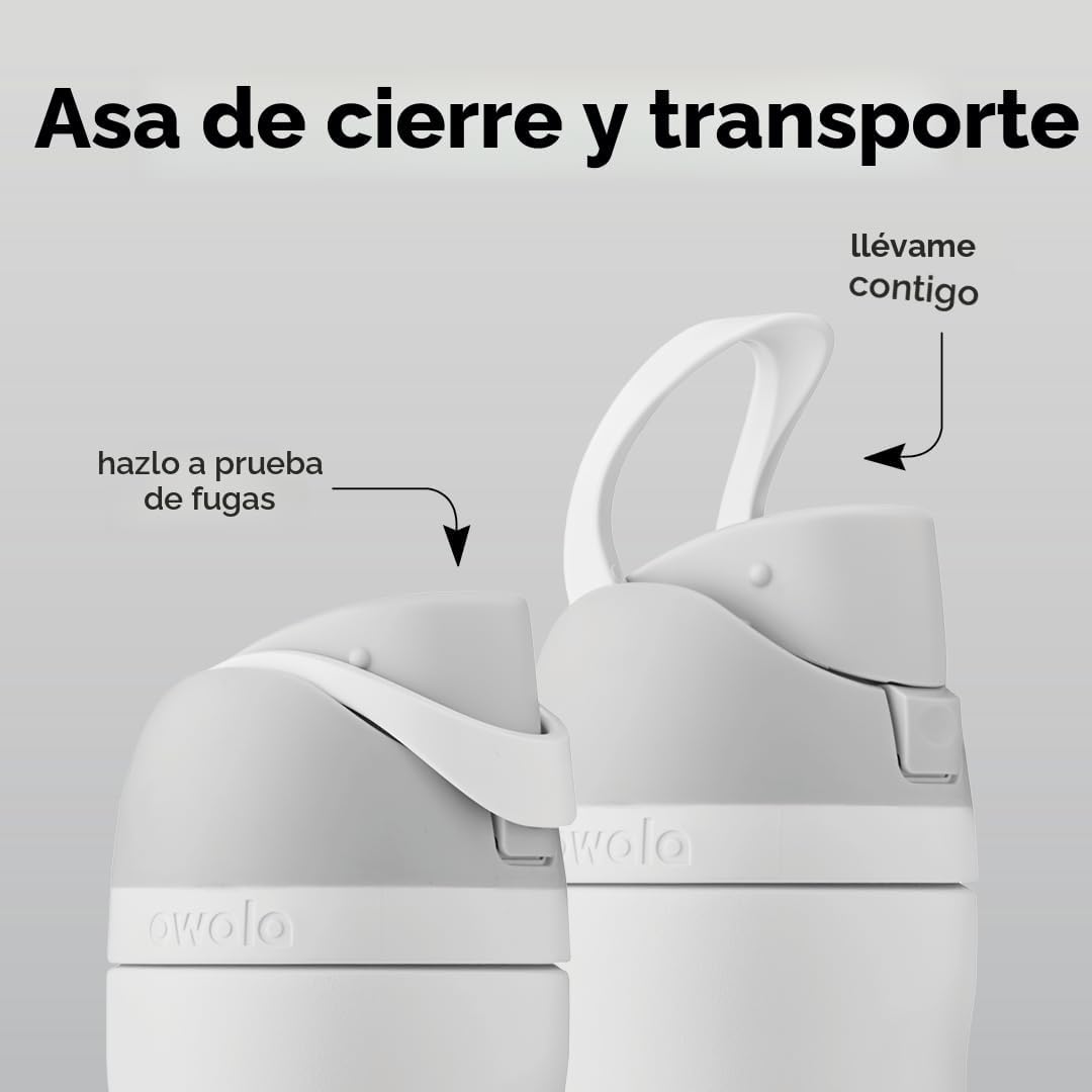 BOTELLA TÉRMICA OWALA FREESIP ACERO INOXIDABLE 40 OZ SHY MARSHMALLOW - 3