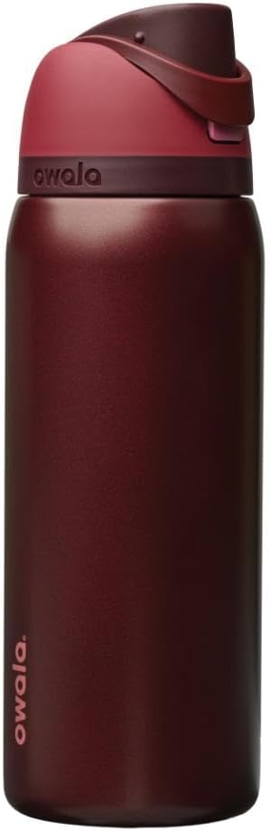 TERMO OWALA FREESIP ACERO INOXIDABLE 32 OZ NEGRO CEREZA - 1