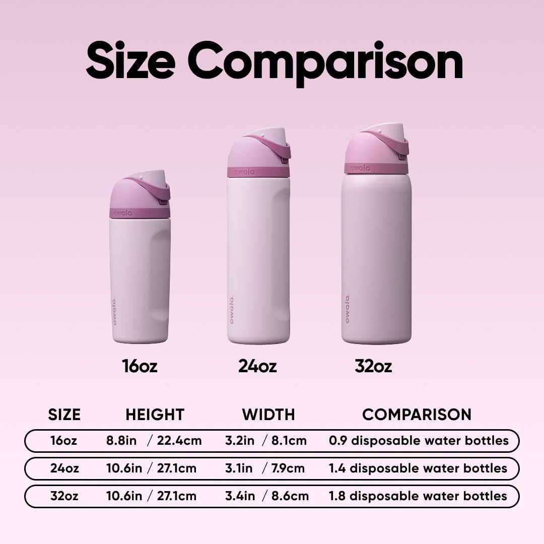 TERMO OWALA FREESIP ACERO INOXIDABLE 32 OZ LILA - 4