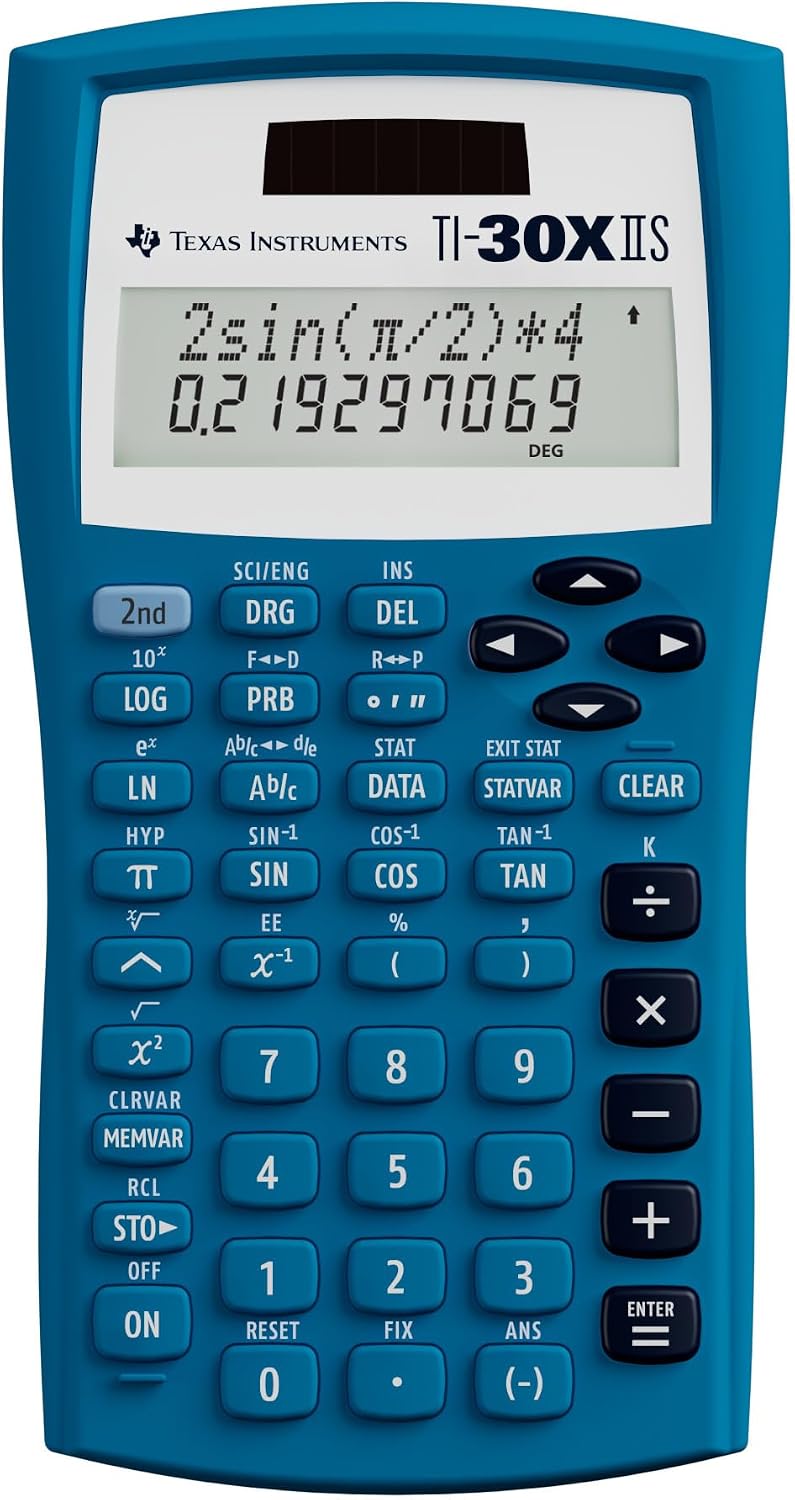 CALCULADORA CIENTÍFICA TEXAS INSTRUMENTS TI-30XIIS AZUL - 1