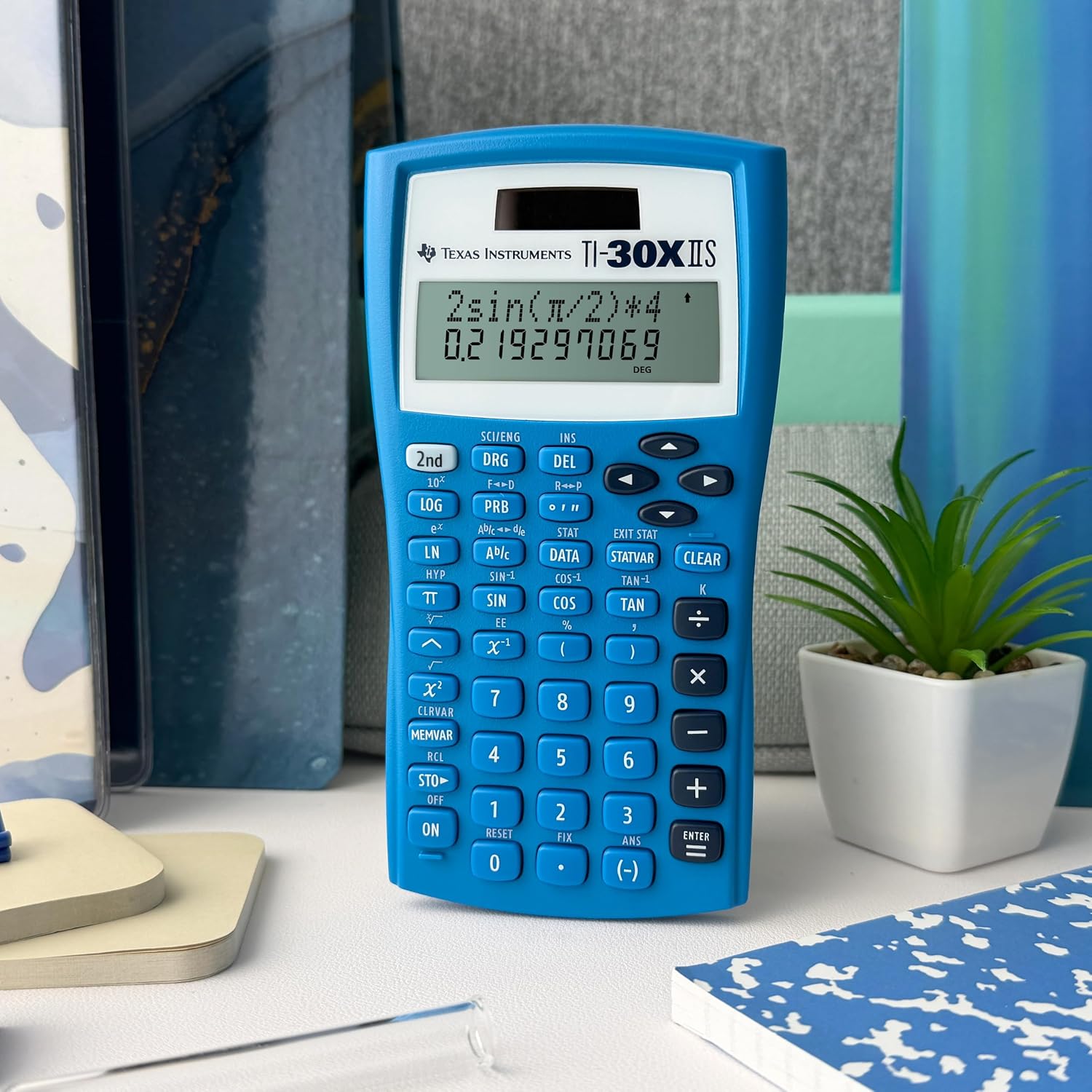 CALCULADORA CIENTÍFICA TEXAS INSTRUMENTS TI-30XIIS AZUL - 4