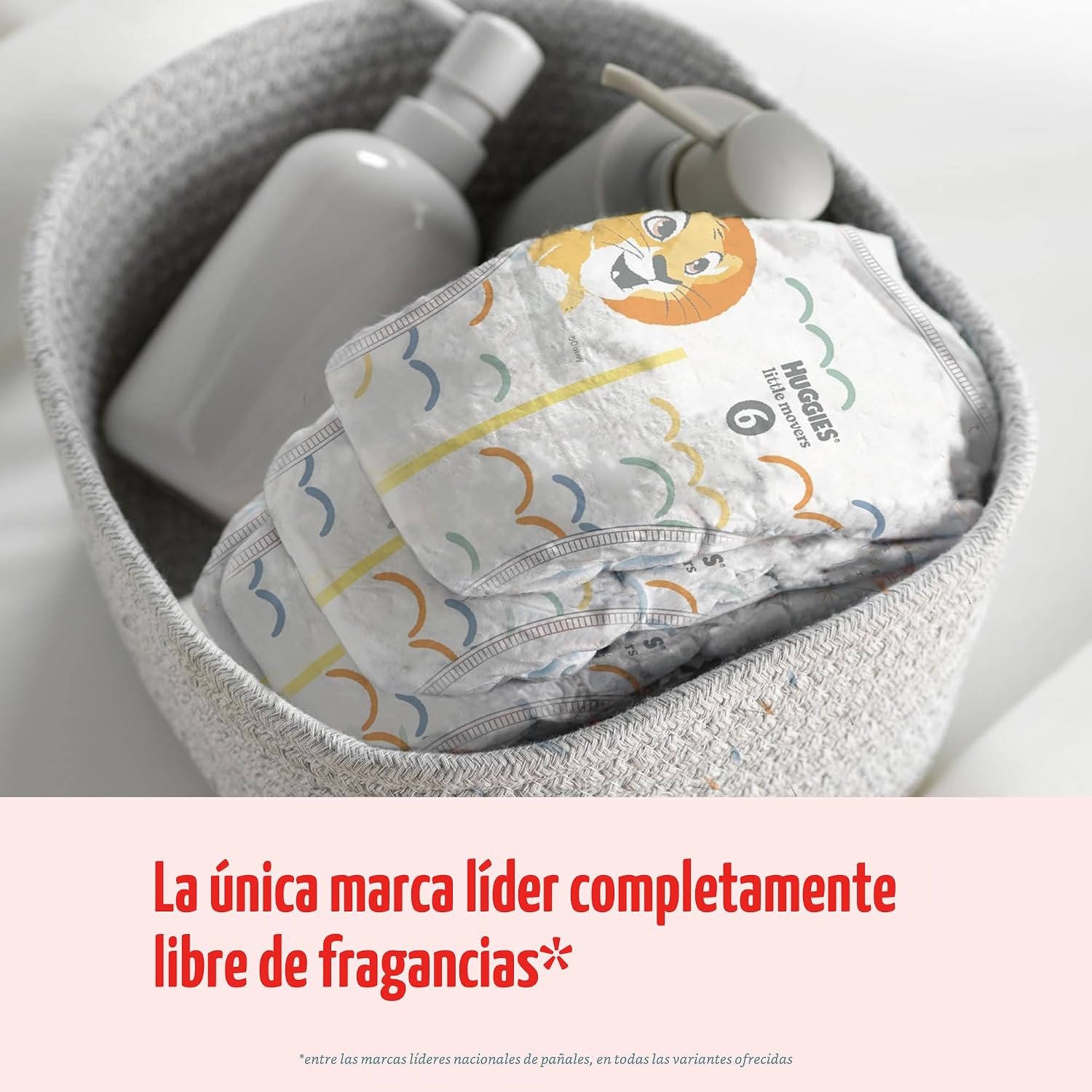 PAÑALES HUGGIES LITTLE MOVERS TALLA 6 PARA 35+ LBS, 44 UNIDADES - 3