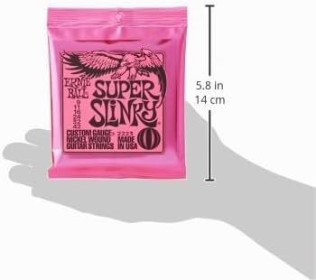 JUEGO DE CUERDAS ERNIE BALL SUPER SLINKY PARA GUITARRA ELÉCTRICA 9-42, PACK 6 UNIDADES - 2
