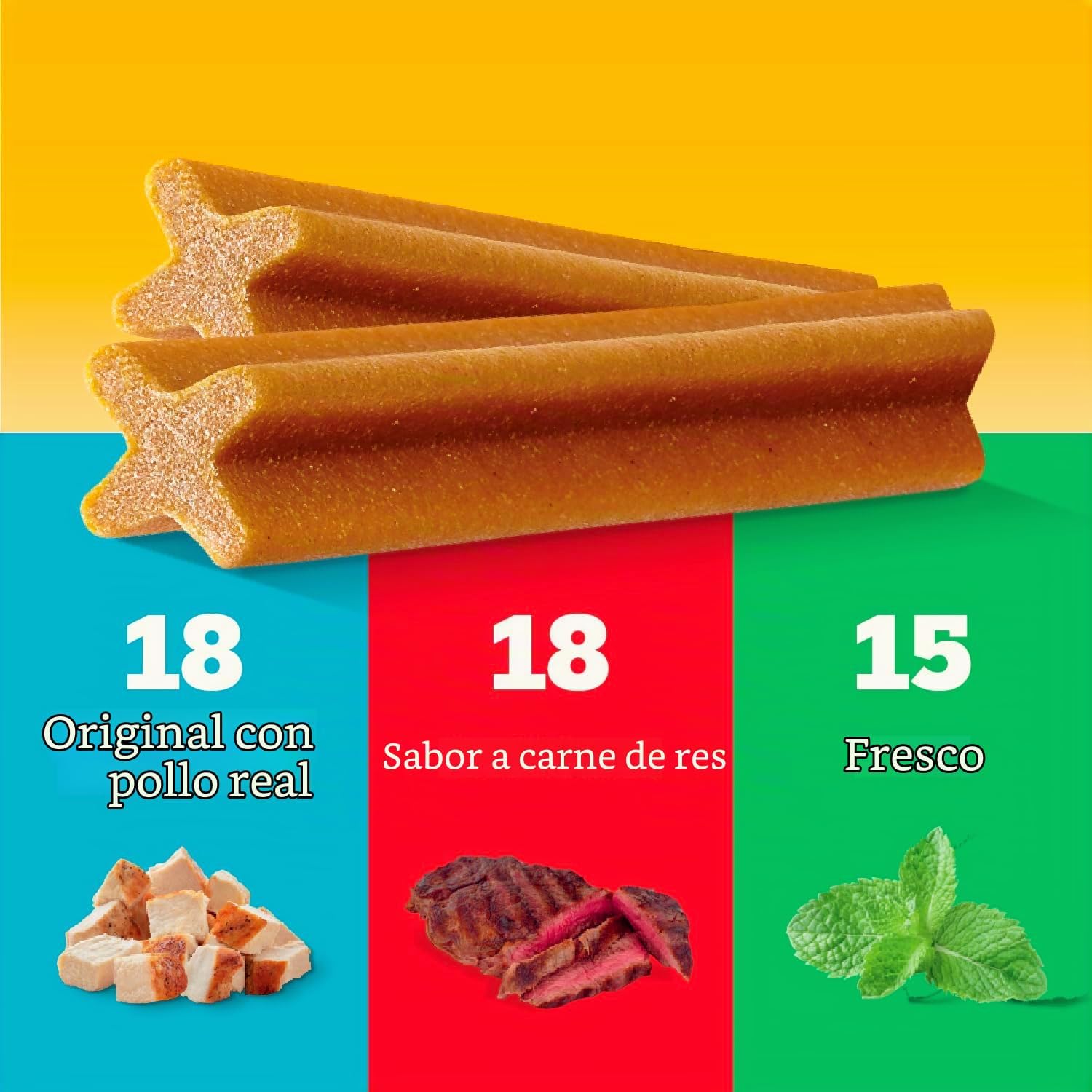 PEDIGREE DENTASTIX LARGE BREED DENTAL DOG TREATS VARIEDAD 51 UNIDADES - 4