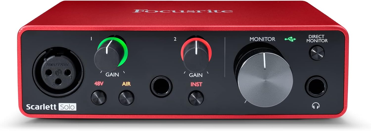 INTERFAZ DE AUDIO FOCUSRITE SCARLETT SOLO 3RD GEN USB-C - 1