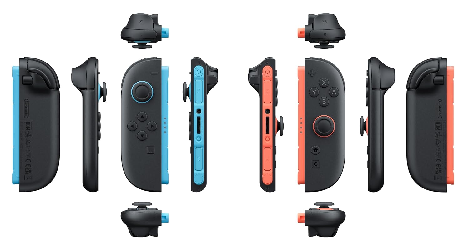 MANDO NINTENDO JOY-CON 2 (L)/(R) AZUL CLARO/ROJO CLARO - 5