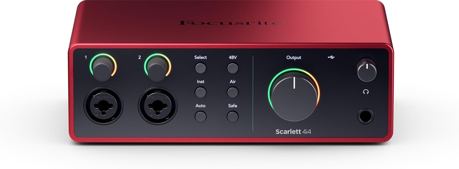 INTERFAZ DE AUDIO FOCUSRITE SCARLETT 4I4 4ª GENERACIÓN USB-C - 2