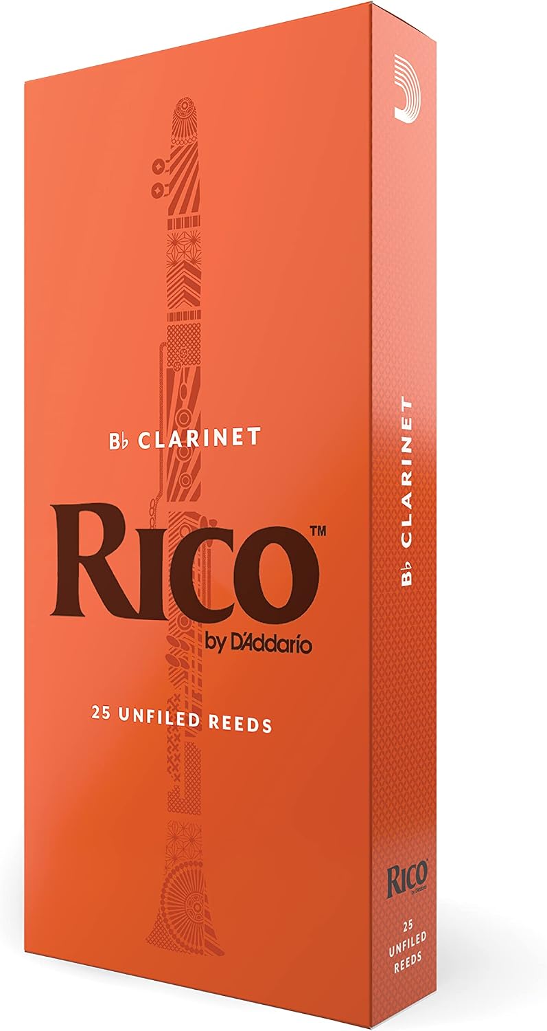 CAÑA DE CLARINETE BB D'ADDARIO RICO 3.5, PAQUETE DE 25 - 1