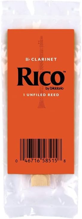 CAÑAS D'ADDARIO RICO PARA CLARINETE BB, FUERZA 1.5, PAQUETE DE 50 - 2