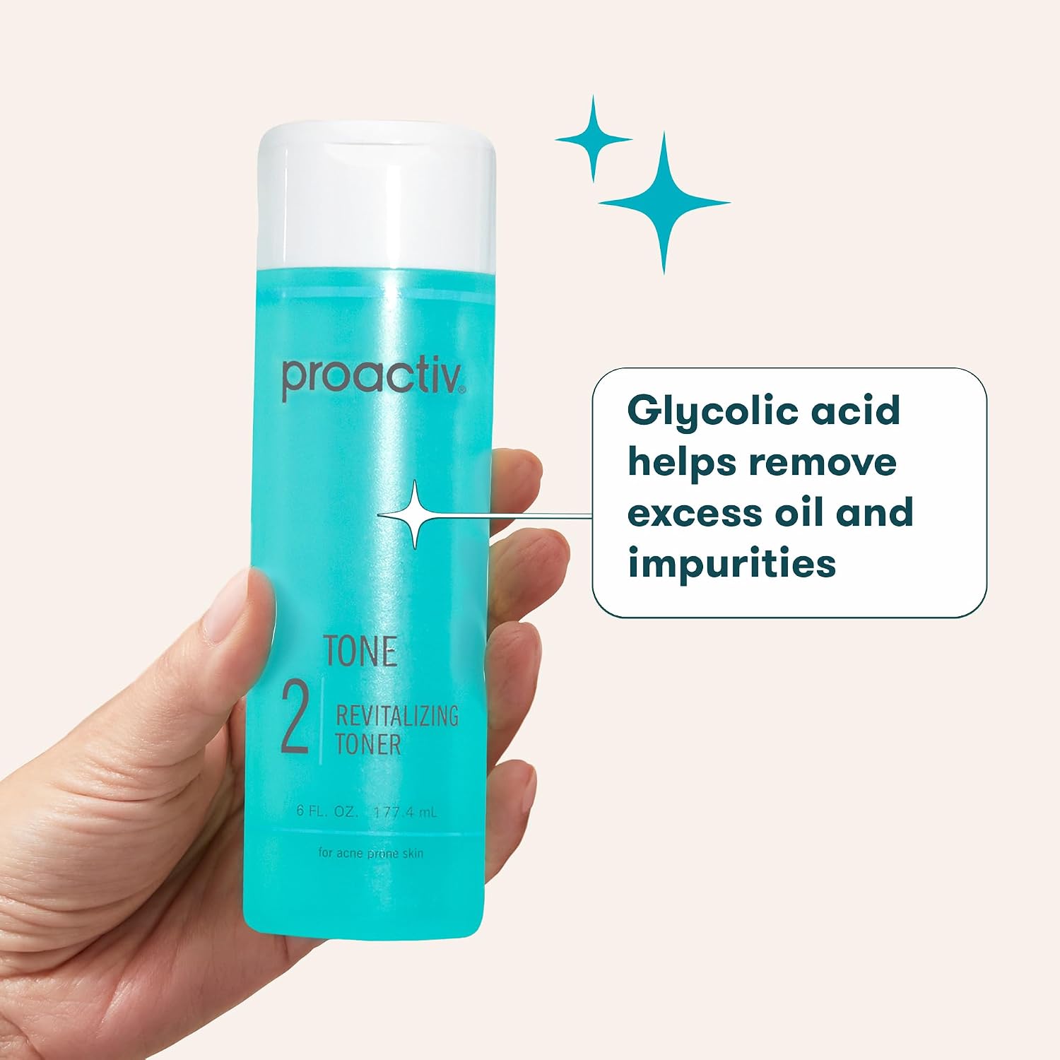 TĂNICO FACIAL REVITALIZANTE PROACTIV SIN ALCOHOL PARA PIEL PROPENSA AL ACNĂ 6 FL OZ - 2