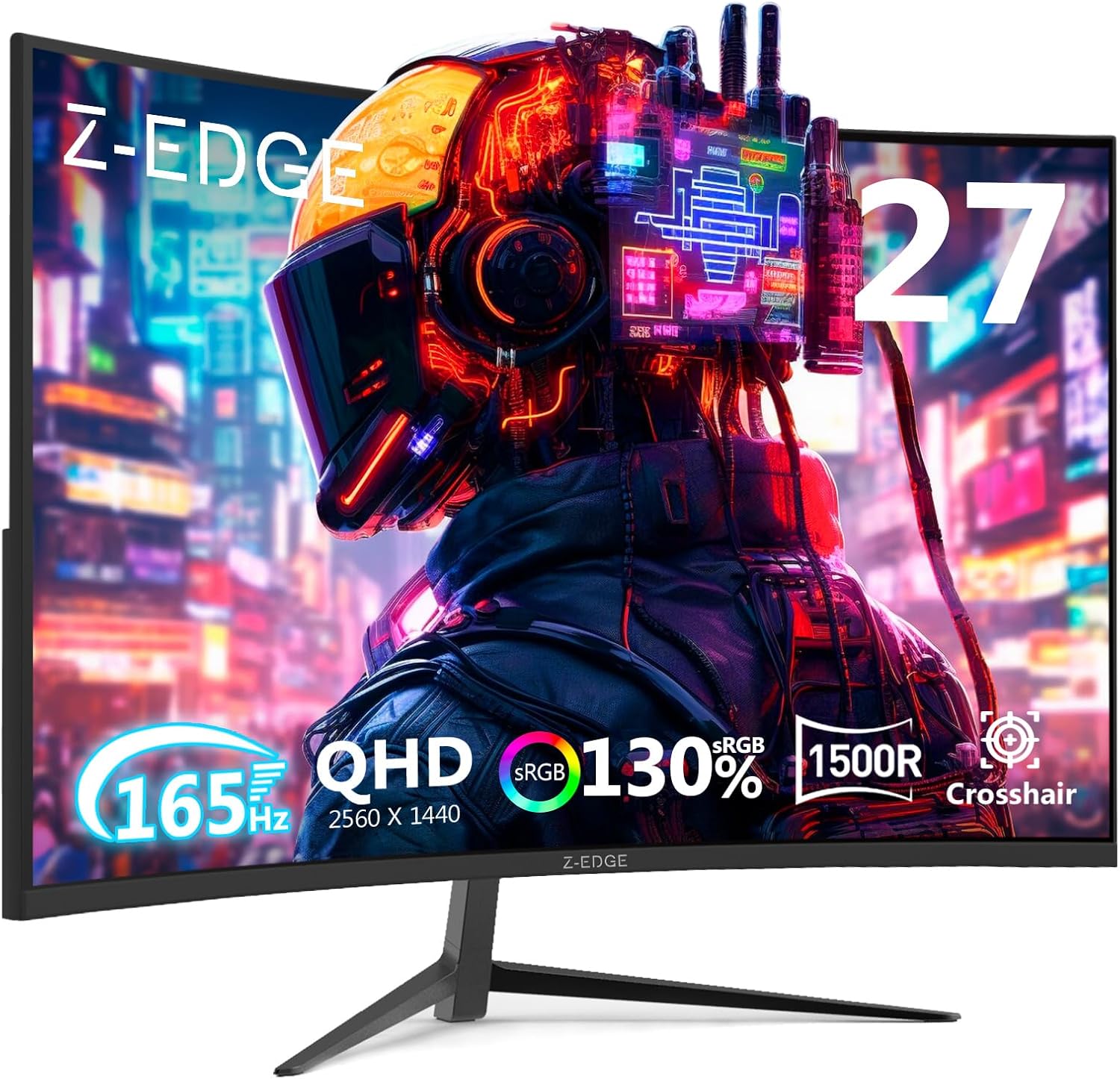 MONITOR GAMING Z-EDGE 27 PULGADAS CURVED QHD 165HZ 1MS - 1