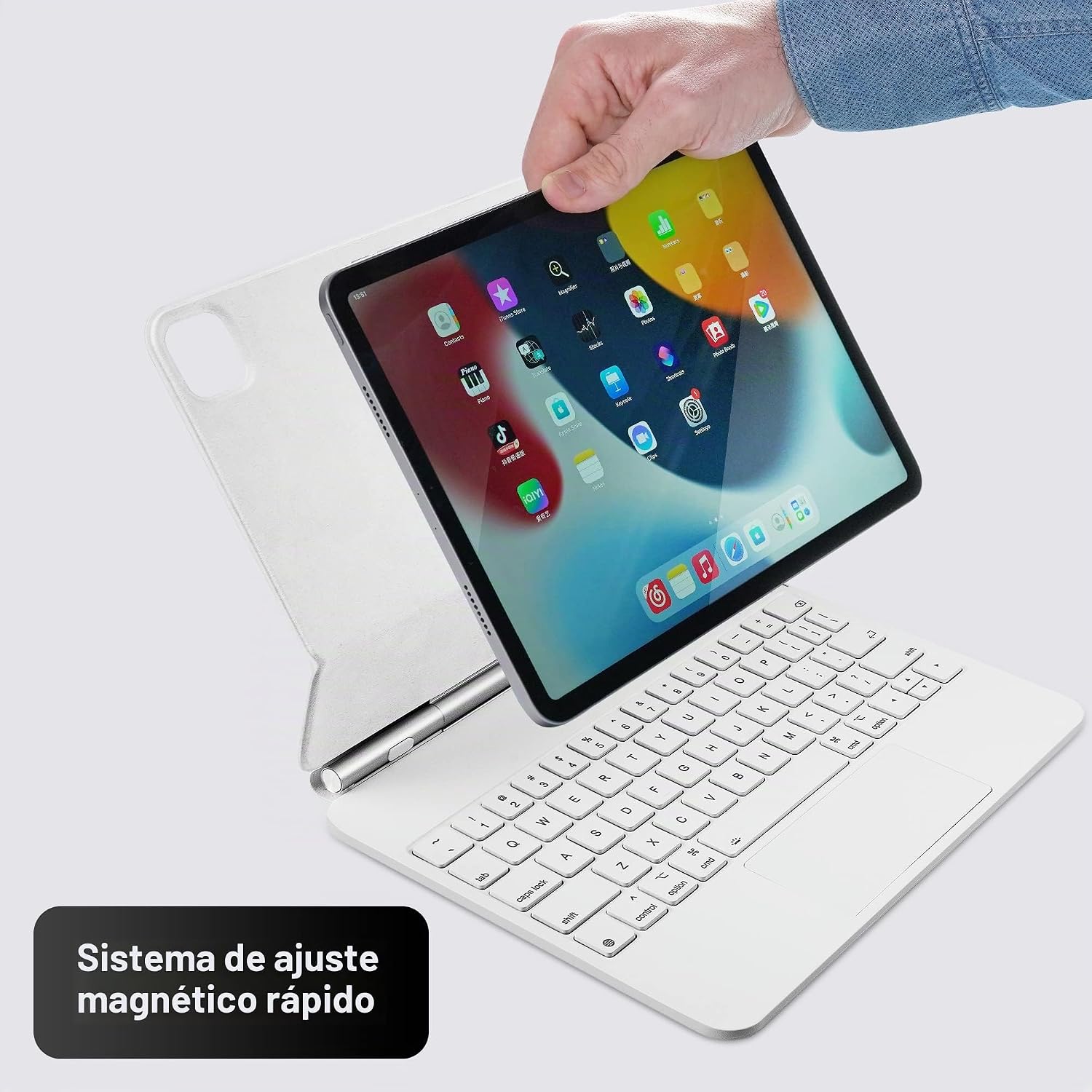 FUNDA CON TECLADO MAGIC KEYBOARD PARA IPAD PRO 11 Y IPAD AIR 11 PULGADAS CON TRACKPAD RETROILUMINADO - 3
