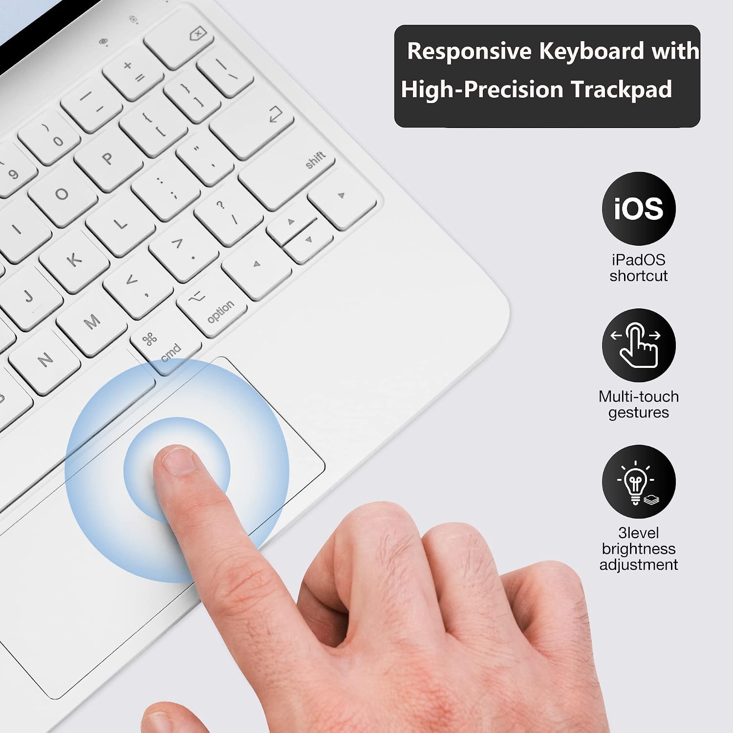 FUNDA CON TECLADO MAGIC KEYBOARD PARA IPAD PRO 11 Y IPAD AIR 11 PULGADAS CON TRACKPAD RETROILUMINADO - 4