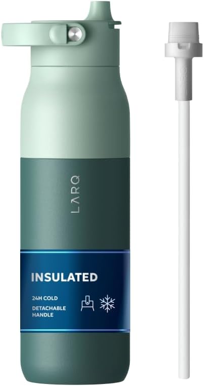BOTELLA DE AGUA LARQ SWIG TOP ACERO INOXIDABLE AISLADA CON POPOTE Y ASA - 1