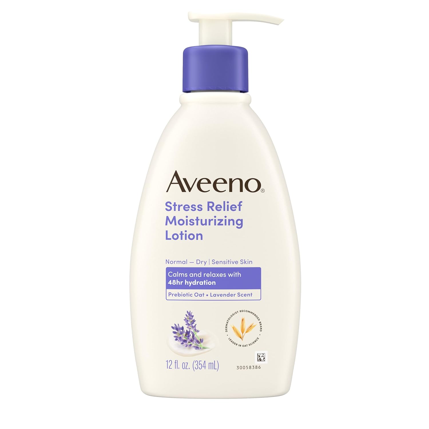 LOCIÓN CORPORAL AVEENO STRESS RELIEF HIDRATANTE AROMA LAVANDA 355ML - 1
