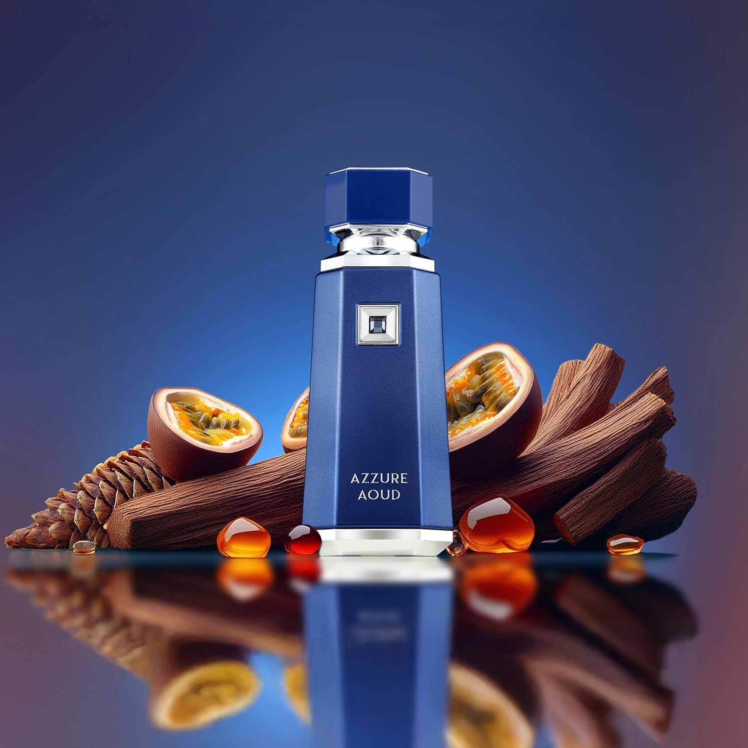 PERFUME FRAGRANCE WORLD FRENCH AVENUE AZZURE AOUD EAU DE PARFUM PARA HOMBRE 100ML - 2