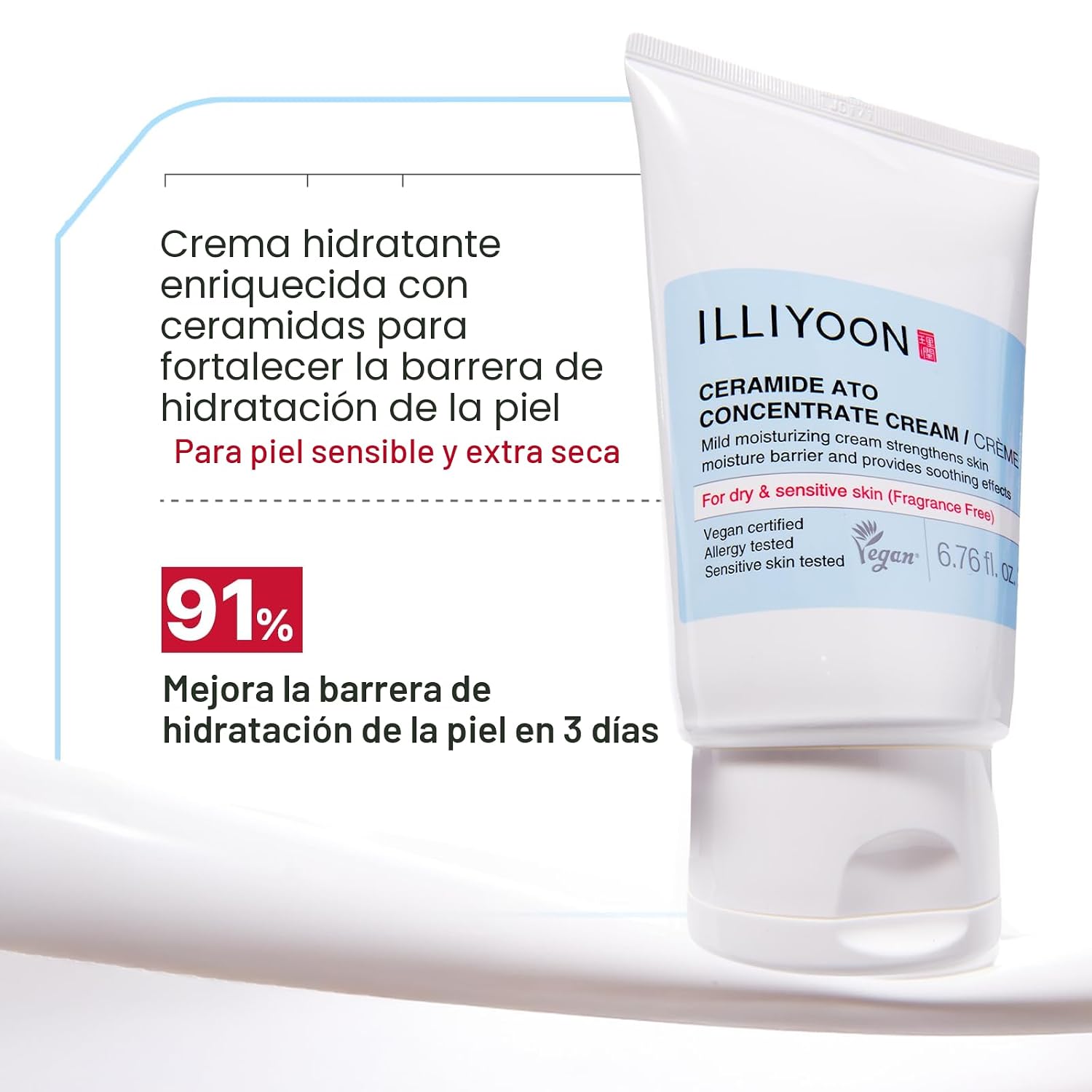 CREMA CONCENTRADA CERAMIDE ATO ILLIYOON HIDRATANTE PARA PIEL SECA Y SENSIBLE 75ML - 3