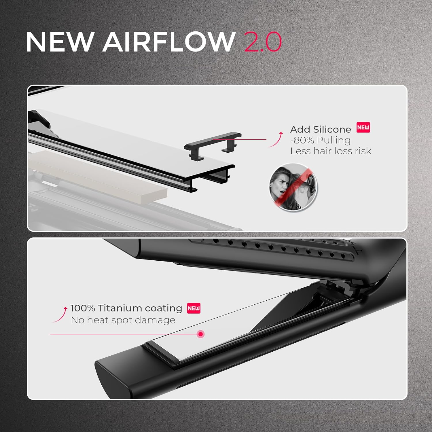 PLANCHA DE CABELLO TYMO AIRFLOW 2.0 2 EN 1 ALISADORA Y RIZADORA - 5