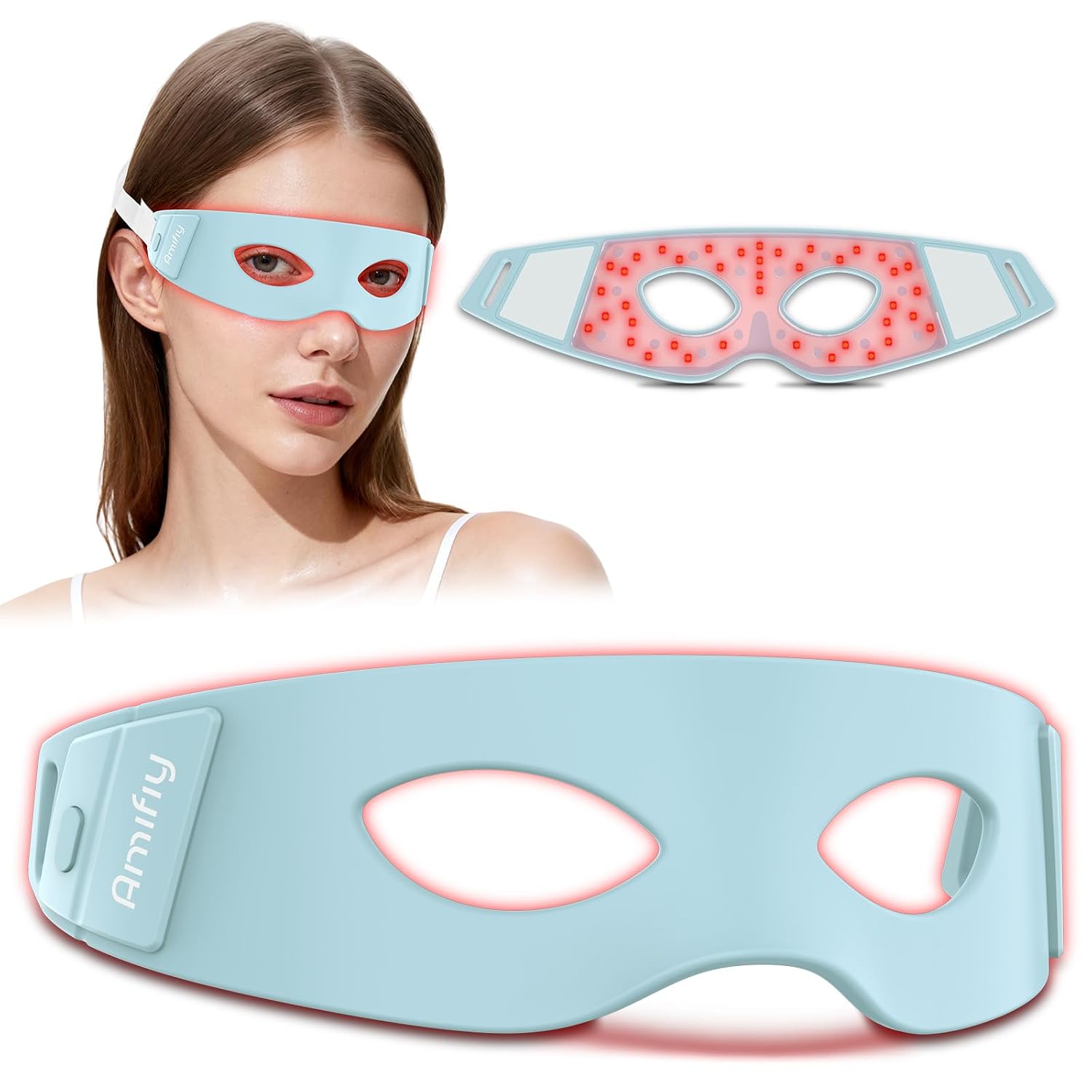 MASCARILLA LED PARA OJOS AMIFIY CON TERAPIA DE LUZ ROJA 830NM - 1