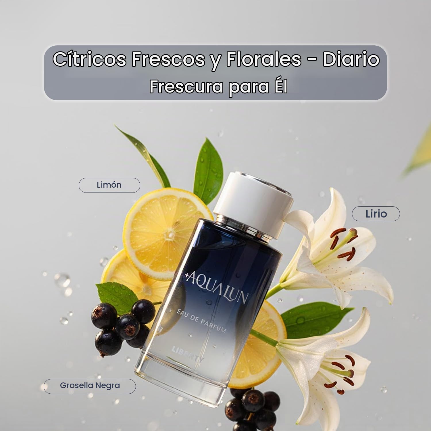 PERFUME LIBERTY AQUALUN EAU DE PARFUM PARA HOMBRE 100ML - 2