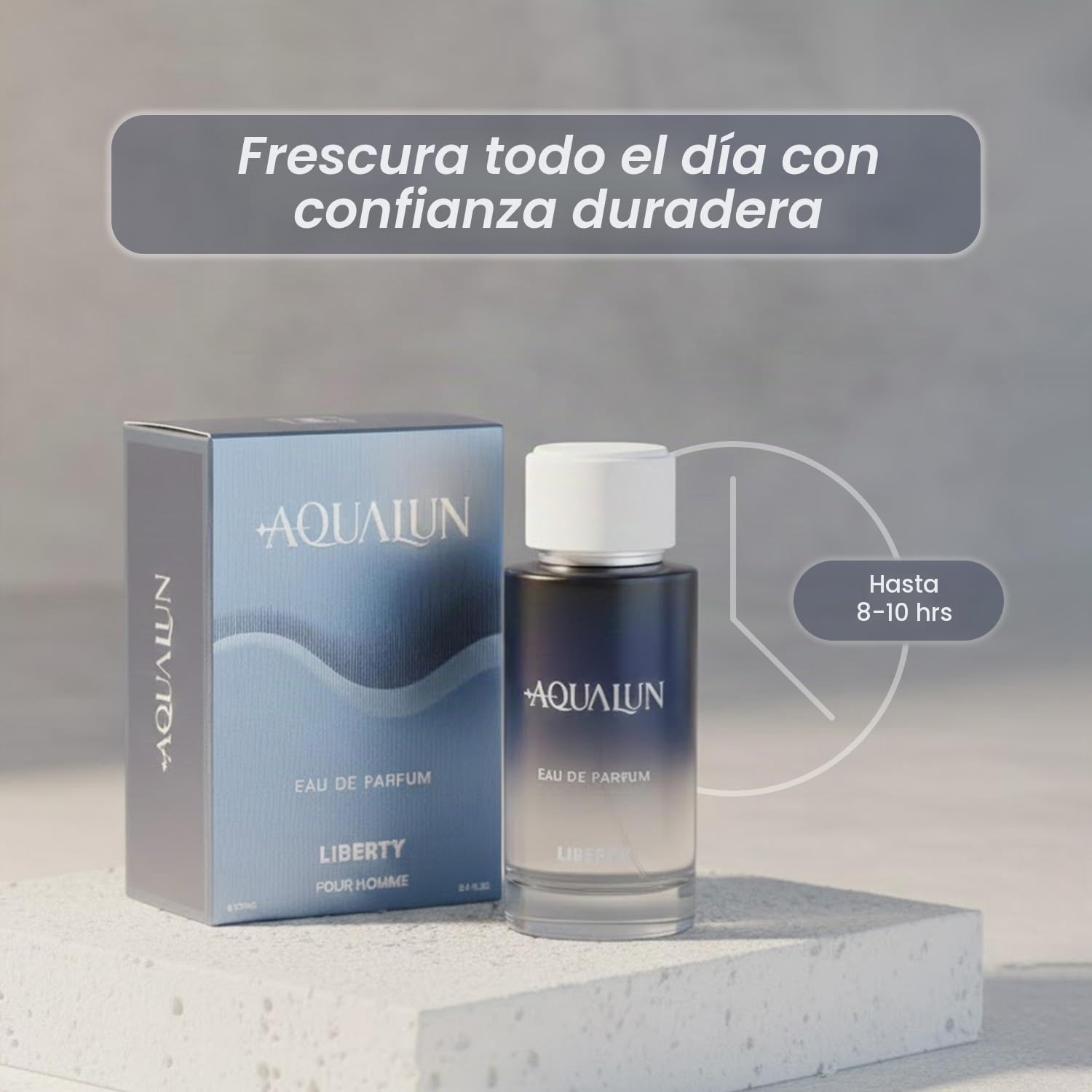PERFUME LIBERTY AQUALUN EAU DE PARFUM PARA HOMBRE 100ML - 3