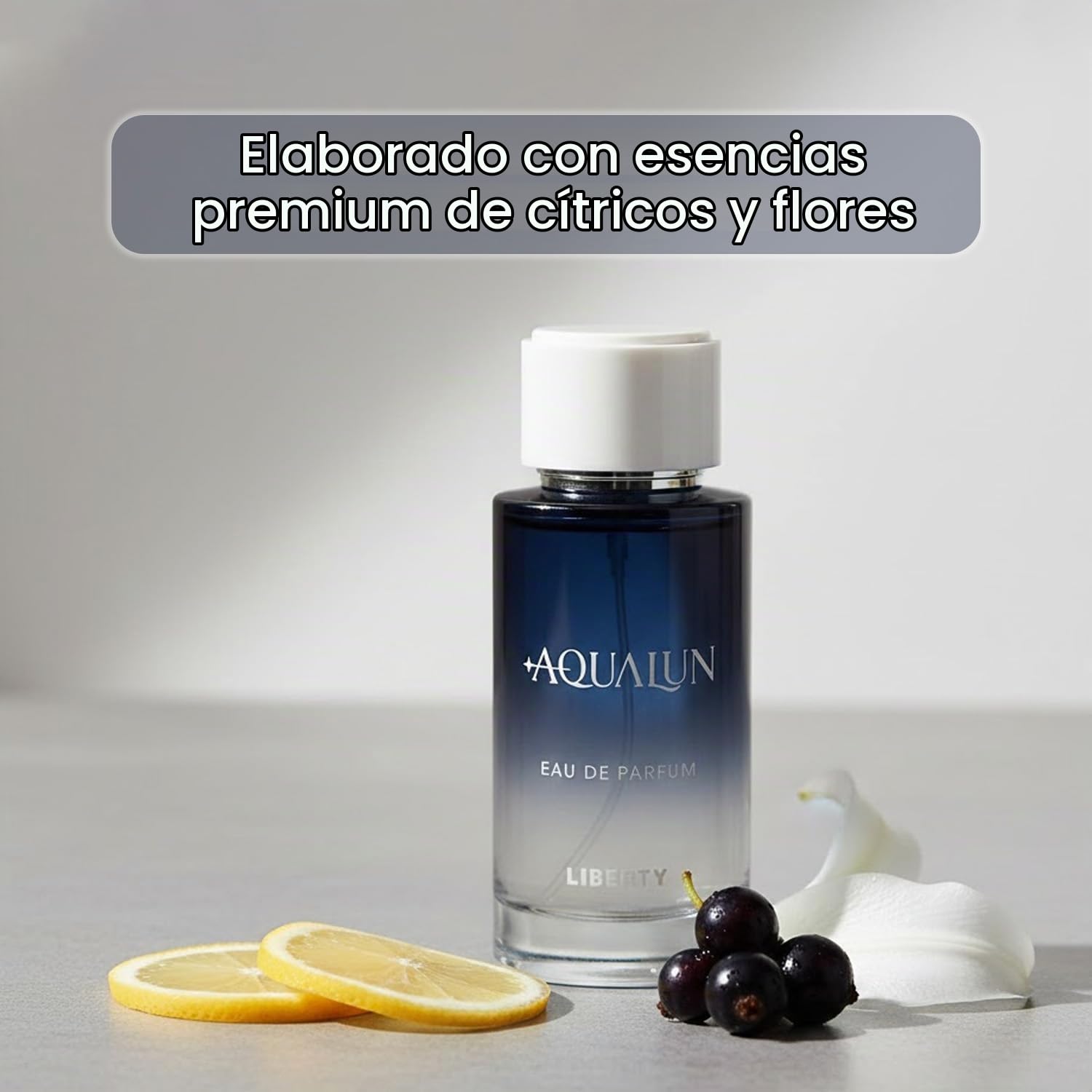 PERFUME LIBERTY AQUALUN EAU DE PARFUM PARA HOMBRE 100ML - 5