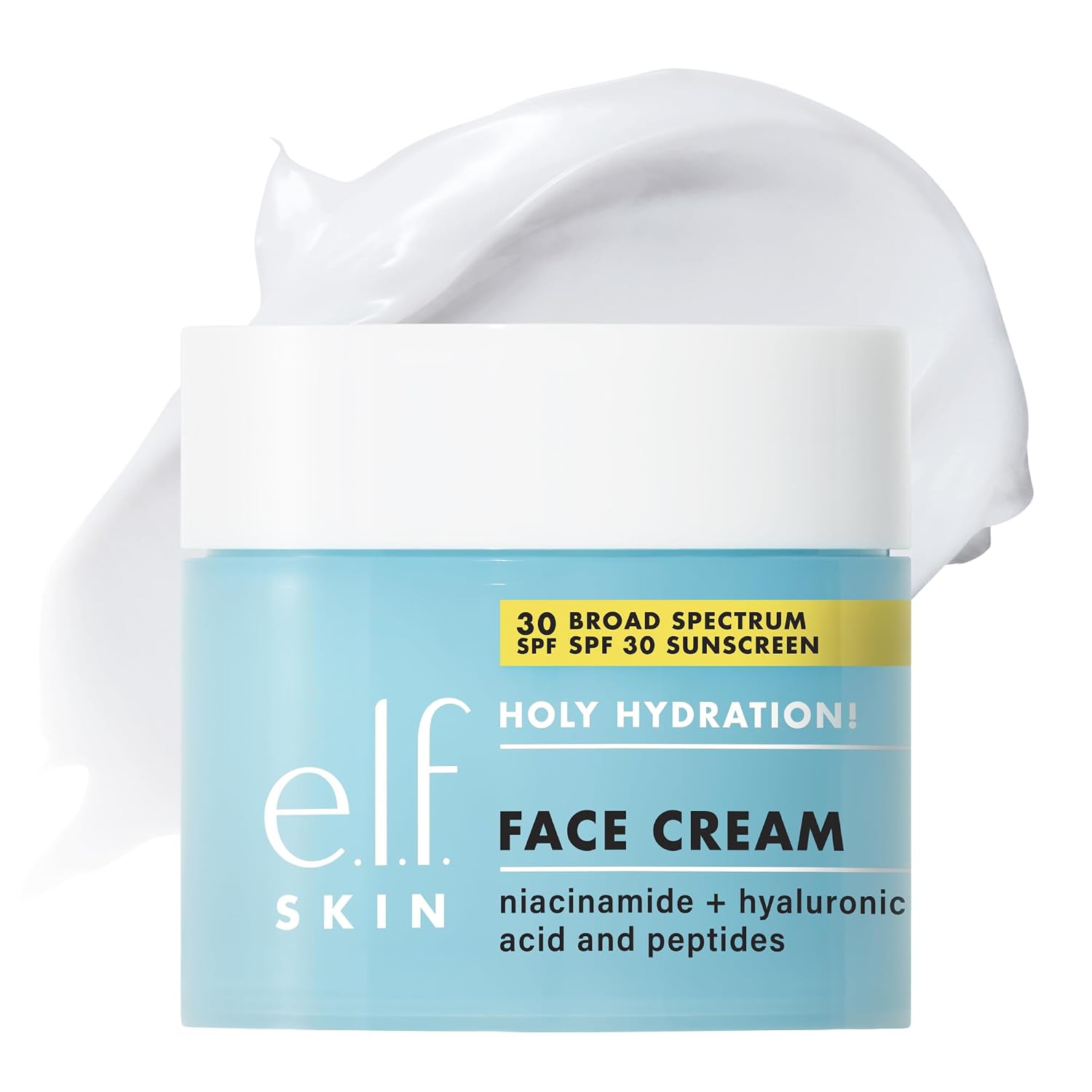 CREMA FACIAL HIDRATANTE E.L.F. SKIN HOLY HYDRATION CON SPF 30, 48 G - 1
