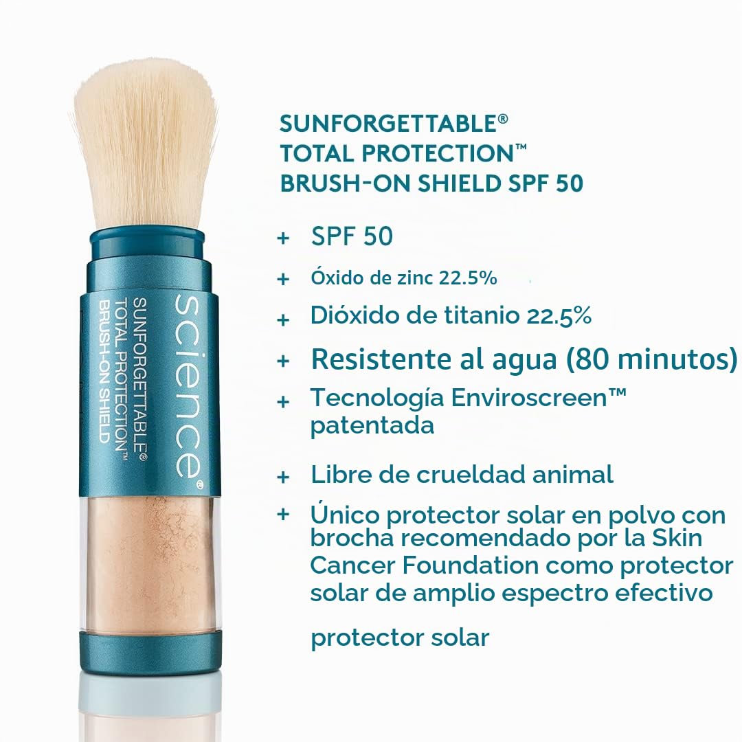 PROTECTOR SOLAR COLORESCIENCE TOTAL PROTECTION BRUSH-ON SHIELD MEDIUM SPF 50 - 2