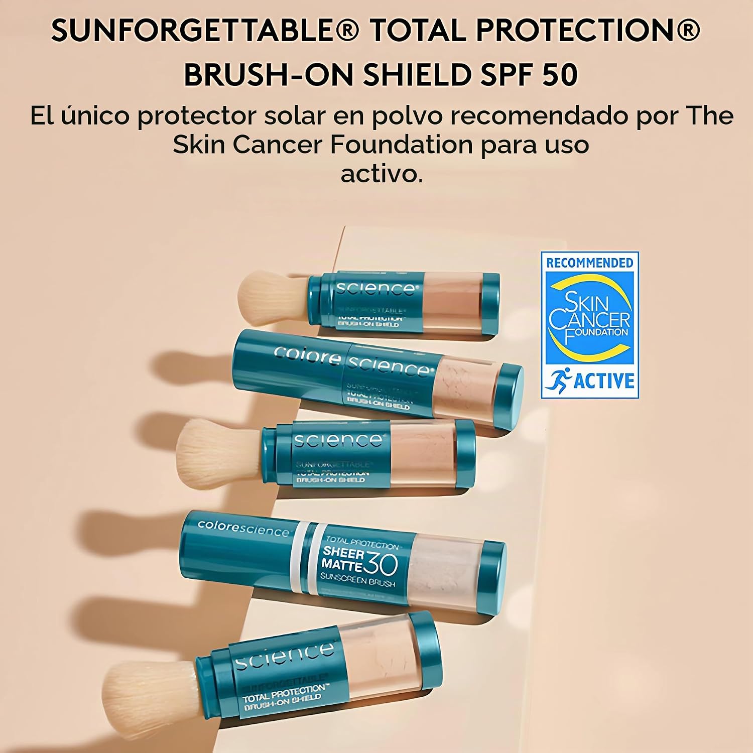 PROTECTOR SOLAR COLORESCIENCE TOTAL PROTECTION BRUSH-ON SHIELD MEDIUM SPF 50 - 3