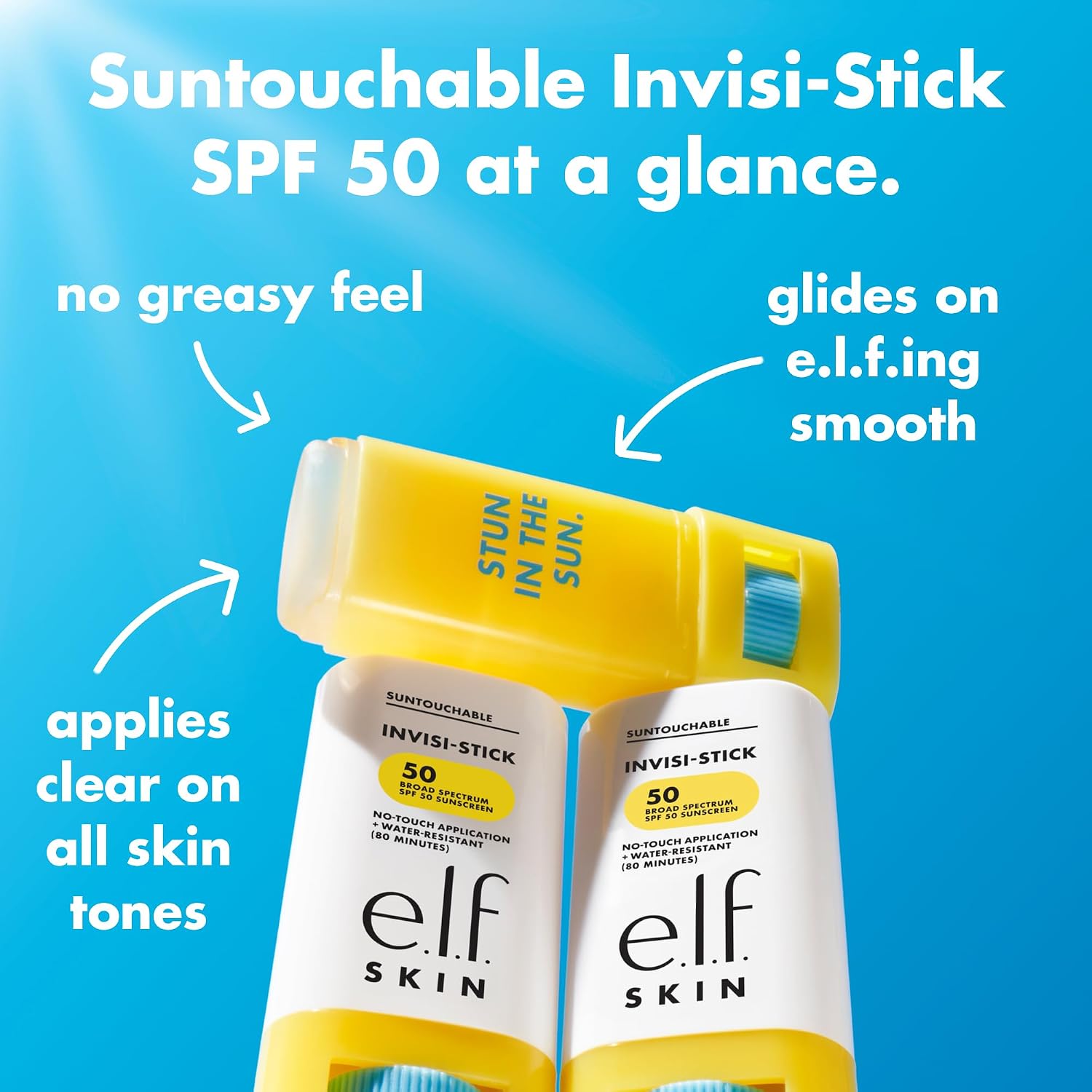 PROTECTOR SOLAR EN BARRA E.L.F. SKIN SUNTOUCHABLE INVISI-STICK SPF 50 - 4