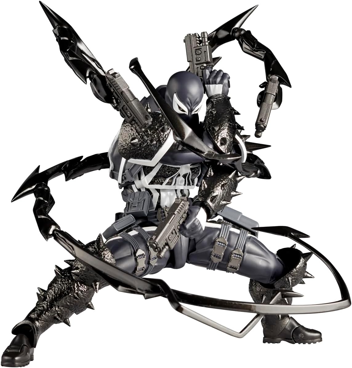 FIGURA DE ACCIÓN KAIYODO REVOLTECH AMAZING YAMAGUCHI AGENT VENOM 170 MM - 1